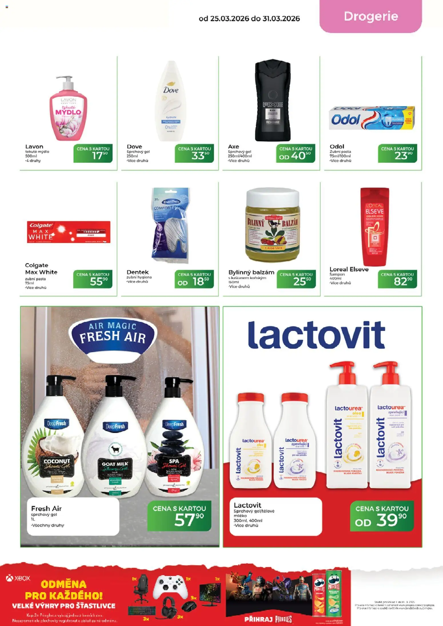 Tamda Foods leták od 25.03.2026 | Strana: 55 | Produkty: Mýdlo, Sprchový gel, Mléko, Pringles