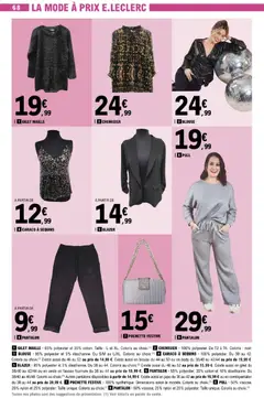 E.Leclerc - Prévisualisation de PULL, 50% viscose, 25% nylon et 25% polyester. Taille unique. Coloris au choix. valide à partir de 02.12.2025 | Page: 68 | Produits: Coton, Pull, Gilet, Veste