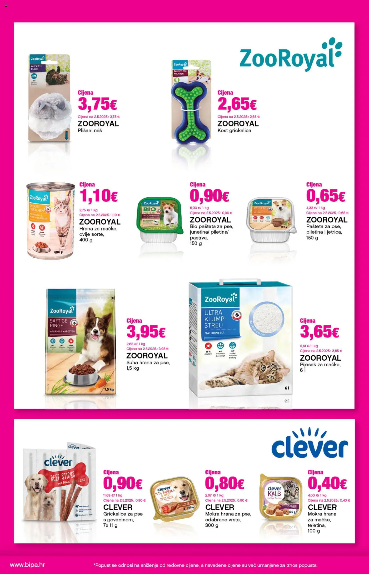 Katalog Bipa katalog | vrijedi od 19.03.2026 | Stranica: 29 | Proizvodi: Pastrva, Paprika, Suha hrana za pse, Miš