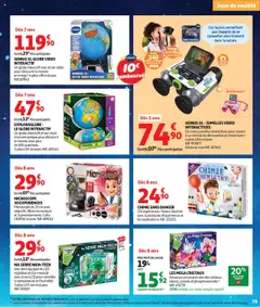 Auchan - Prévisualisation de Auchan - La fabuleuse mission de Noël valide à partir de 17.10.2025 | Page: 75 | Produits: Stylo, Jumelles, Jeux de société, Piles