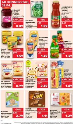 Kaufland DE - DE Folder Köln - Voorbeeld van een folder van Kaufland DE, geldig van 02.04.2026 | Pagina: 32 | Producten: Tomaten, Kom
