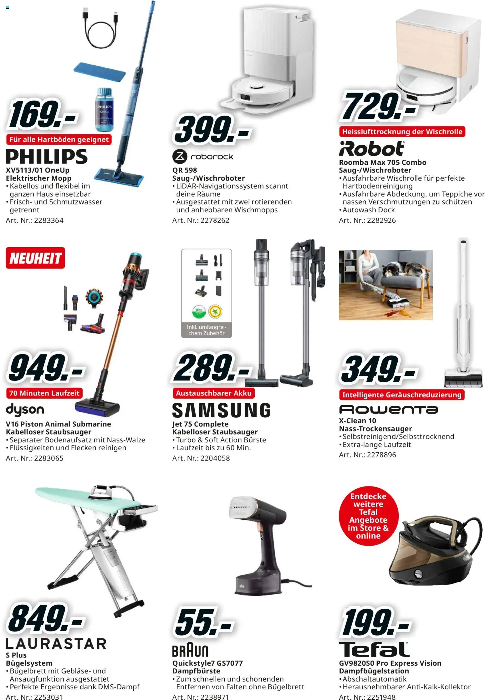 Media Markt Aktionen – gültig ab 07.12.2025 | Seite: 26 | Produkte: Bürste, Staubsauger, Philips, Dyson