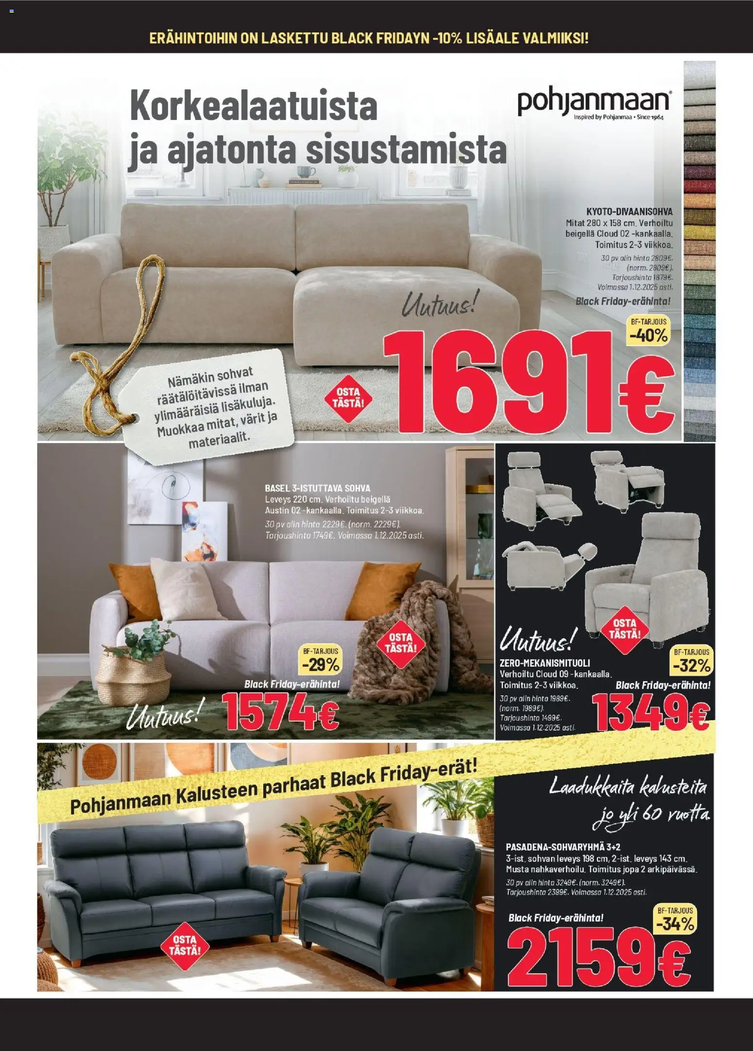 Masku - Black Friday – voimassa 19.11.2025 alkaen | Sivu: 10 | Tuotteet: Sohva