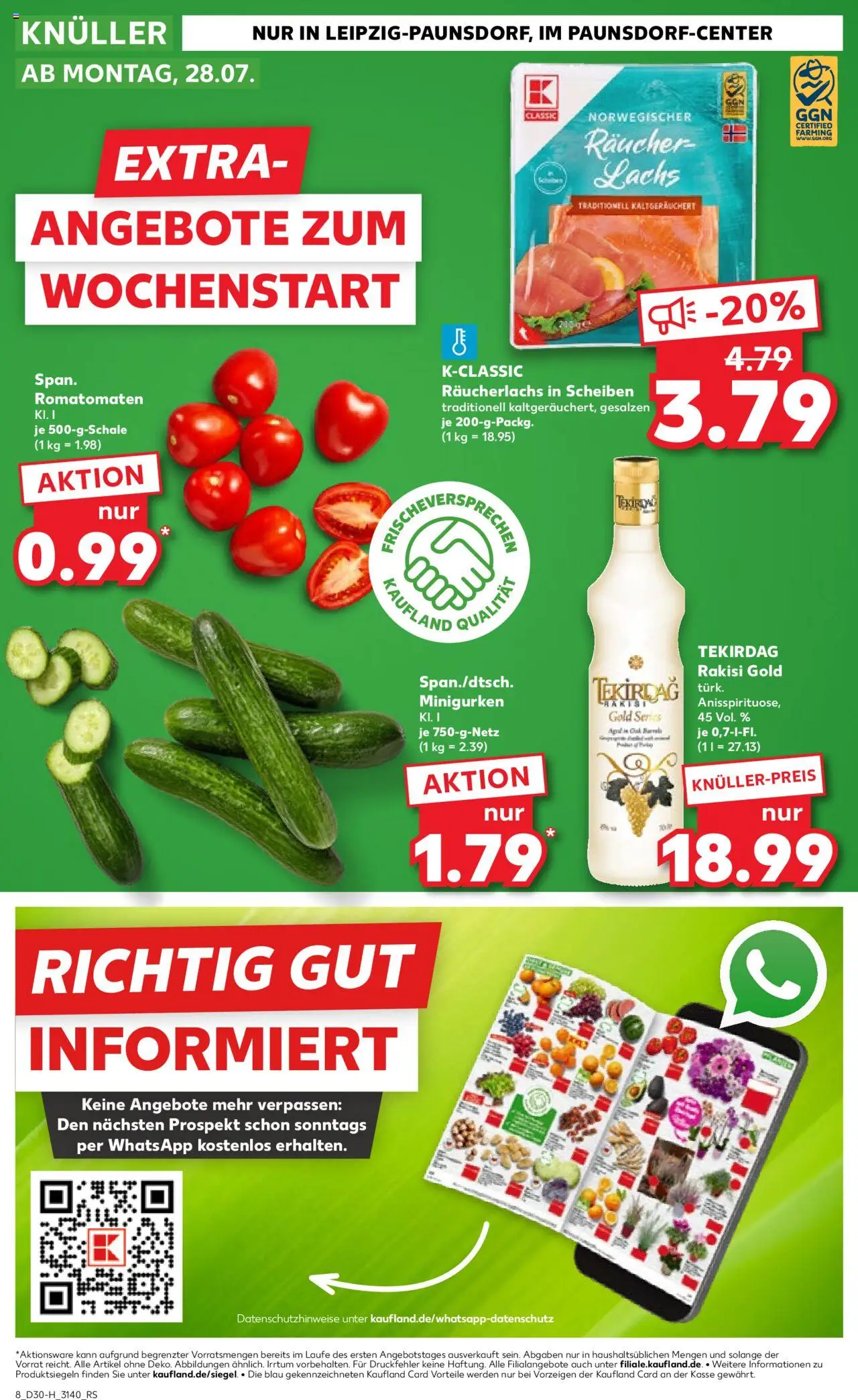 Kaufland prospekt Leipzig	 - gültig ab dem 24.07.2025 | Seite: 8 | Produkte: Lachs, Räucherlachs