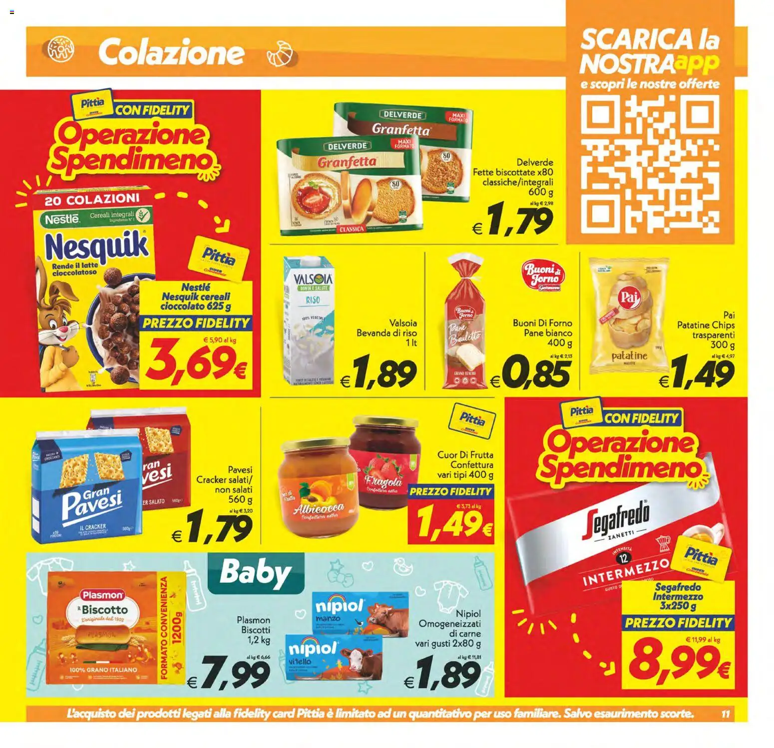 Volantino SuperConveniente del 28.04.2026 | Pagina: 11 | Prodotti: Pane, Riso, Manzo, Fette biscottate