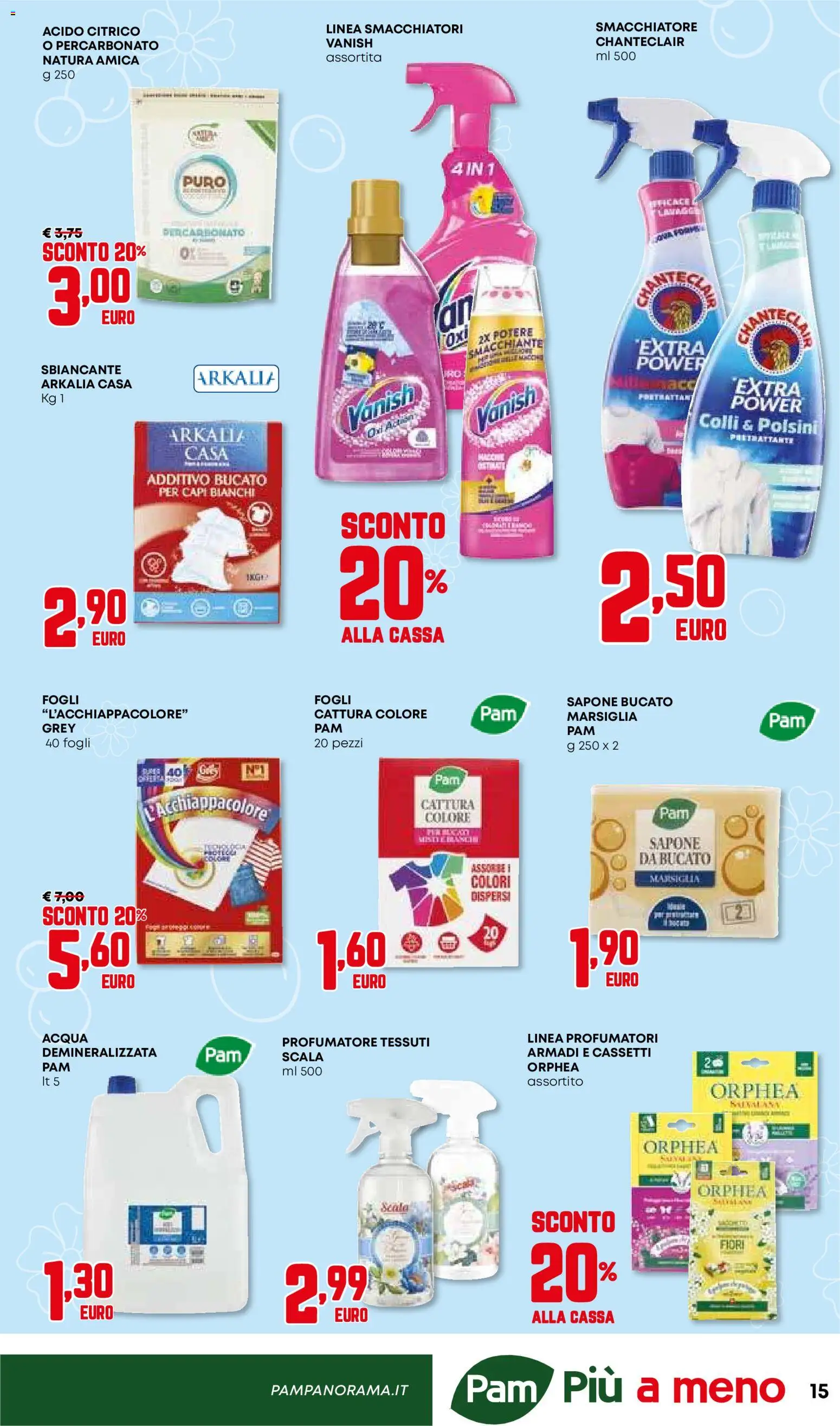 Volantino Panorama del 15.01.2026 | Pagina: 15 | Prodotti: Sapone, Smacchiatore, Acqua, Scala