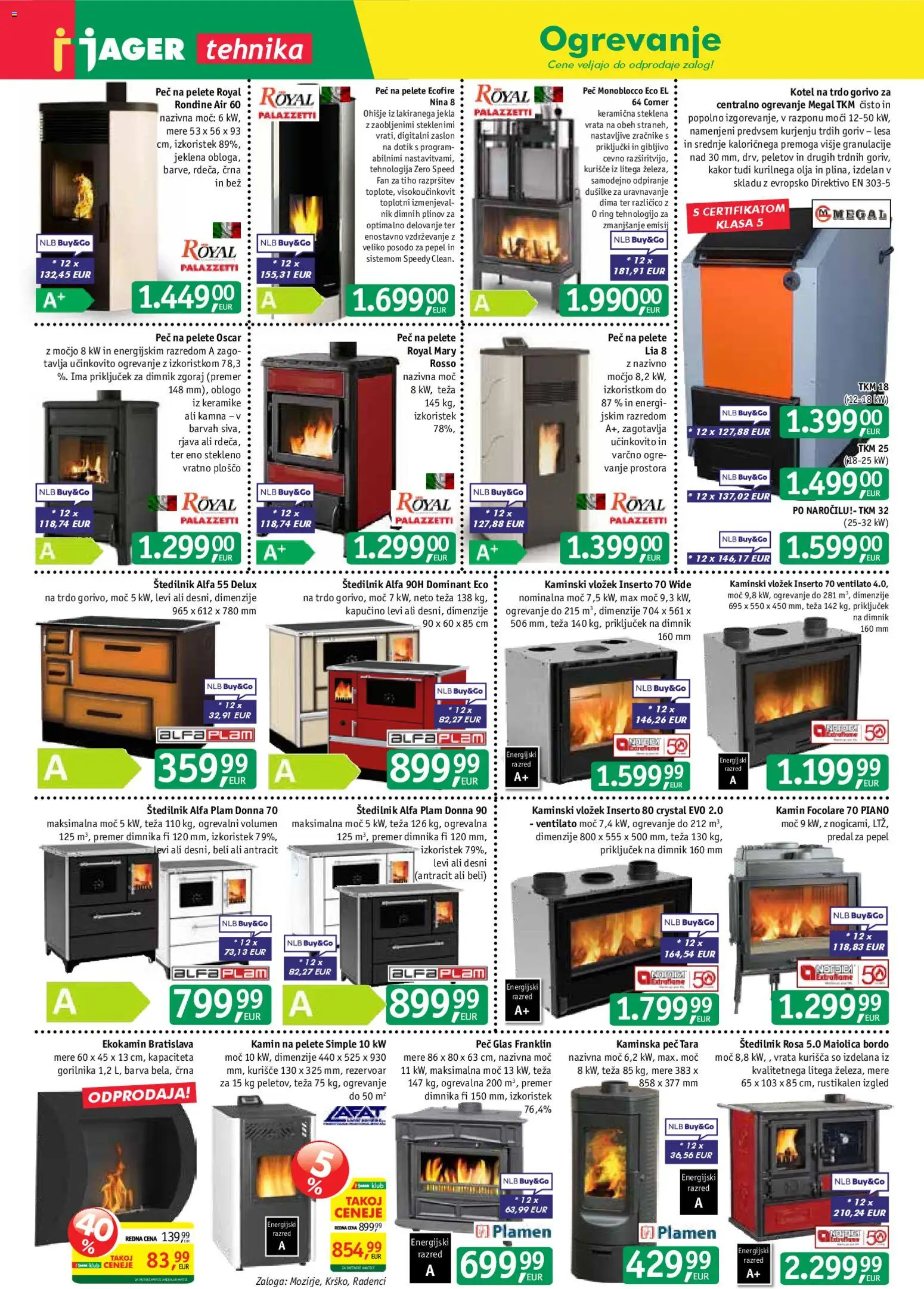 Novi Jager katalog ponudbe – veljaven od 26.11.2025 | Stran: 1 | Izdelki: Teza, Kapučino, Barva, Štedilnik