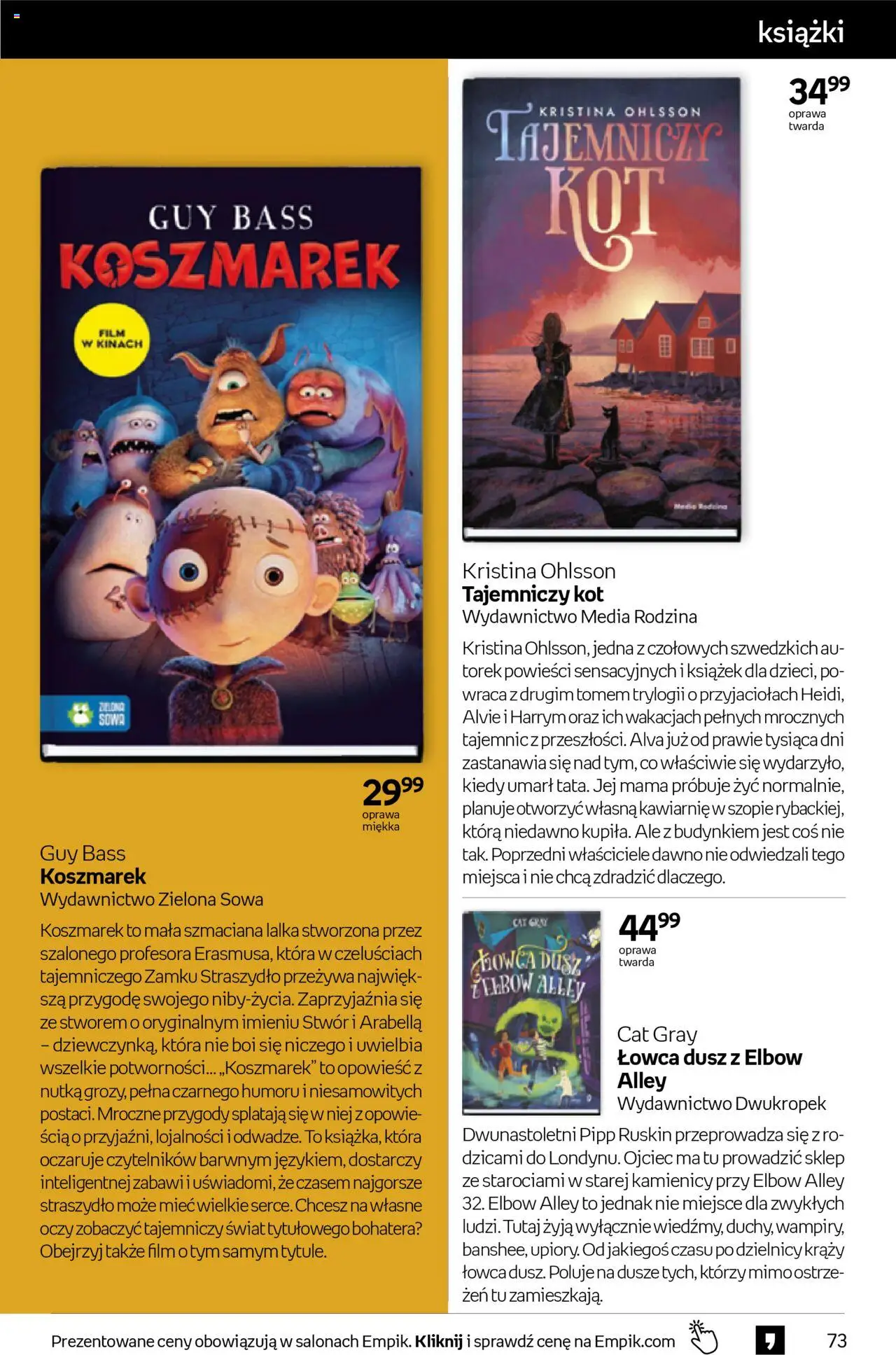 Empik promocje od 15.10.2025 | Strona: 73 | Produkty: Lalka, Książki