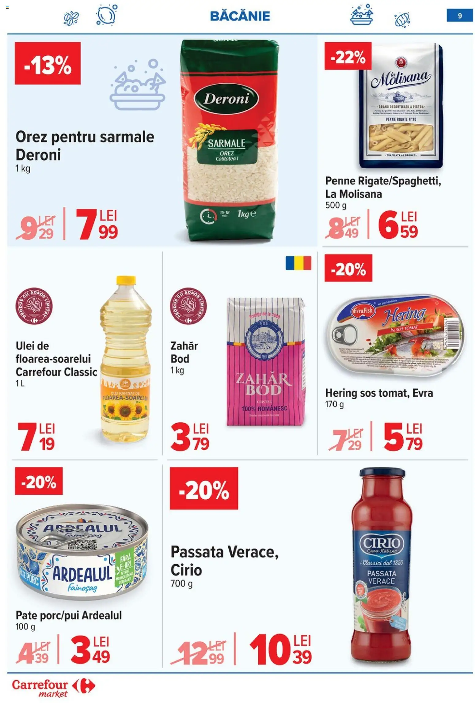 Noul catalog Carrefour – valabil de la 14.01.2026 | Pagină: 10 | Produse: Ulei, Orez, Sos, Zahăr