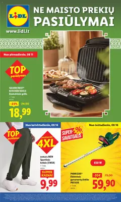 LIDL leidinių peržiūra, galiojančių nuo 11.08.2025
