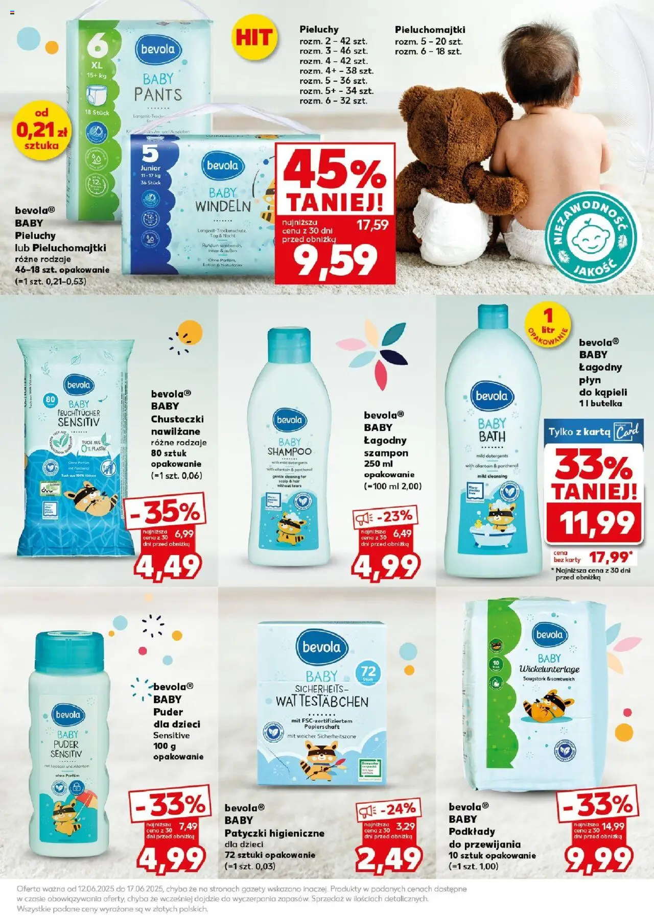 Kaufland gazetka - Super Sobota od 14.06.2025 | Strona: 29 | Produkty: Karta, Pieluchomajtki, Szampon, Lotion