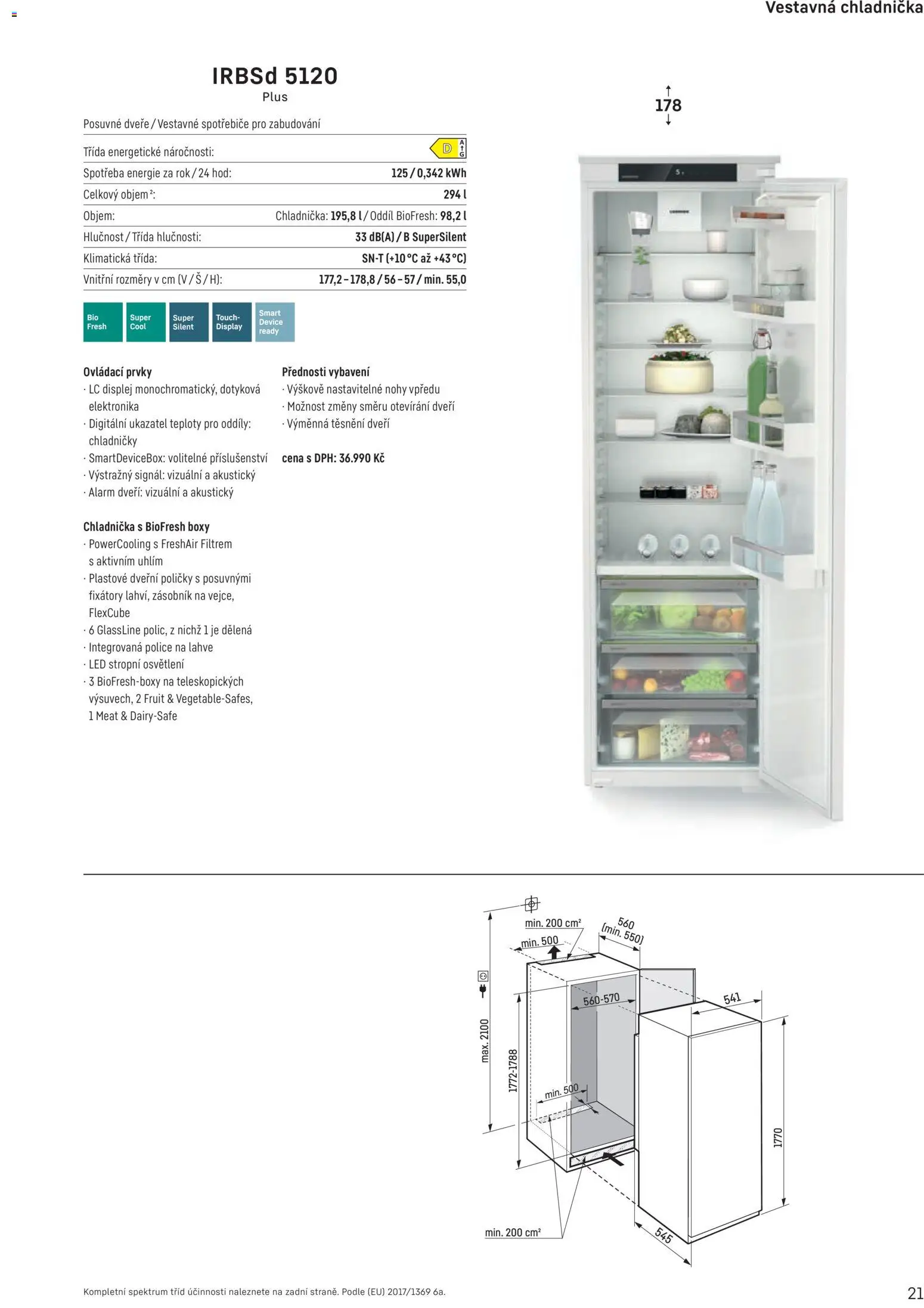 Möbelix leták - Liebherr od 01.10.2025 | Strana: 21 | Produkty: Zásobník, Lahve, Police, LED