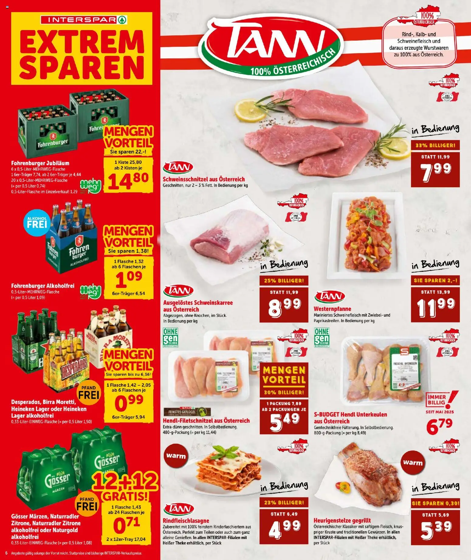 Interspar Flugblatt gültig ab 15.01.2026 | Seite: 6 | Produkte: Zitrone, Schweinefleisch