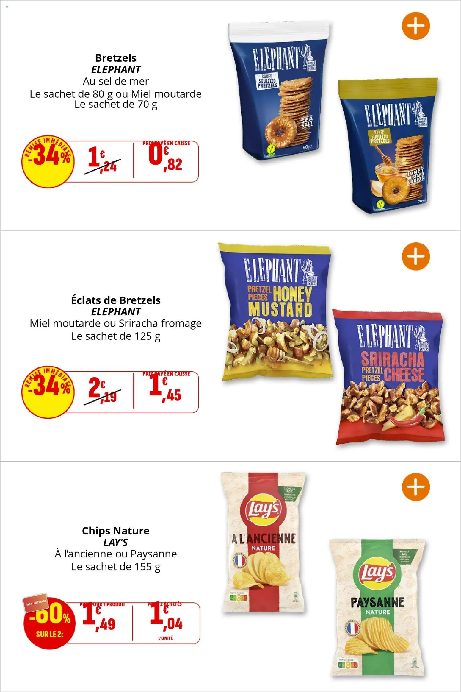 {H1} | Page: 35 | Produits: Fromage, Moutarde, Chips, Bretzels