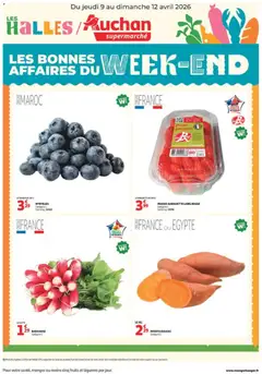 Auchan - Prévisualisation de Auchan - Les bons plans du week-end dans votre super valide à partir de 09.04.2026
