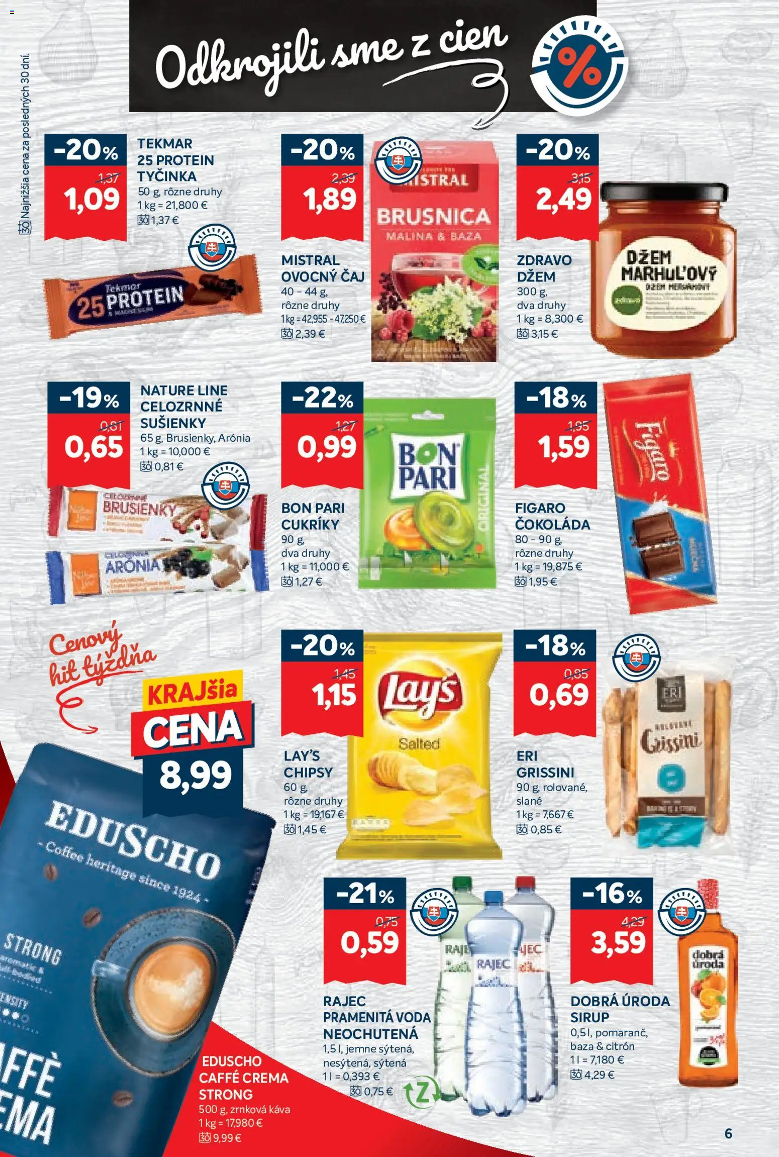 Nové Kraj akcie – leták je platný od 30.10.2025 | Strana: 10 | Produkty: Protein, Rajec, Cukríky, Chipsy
