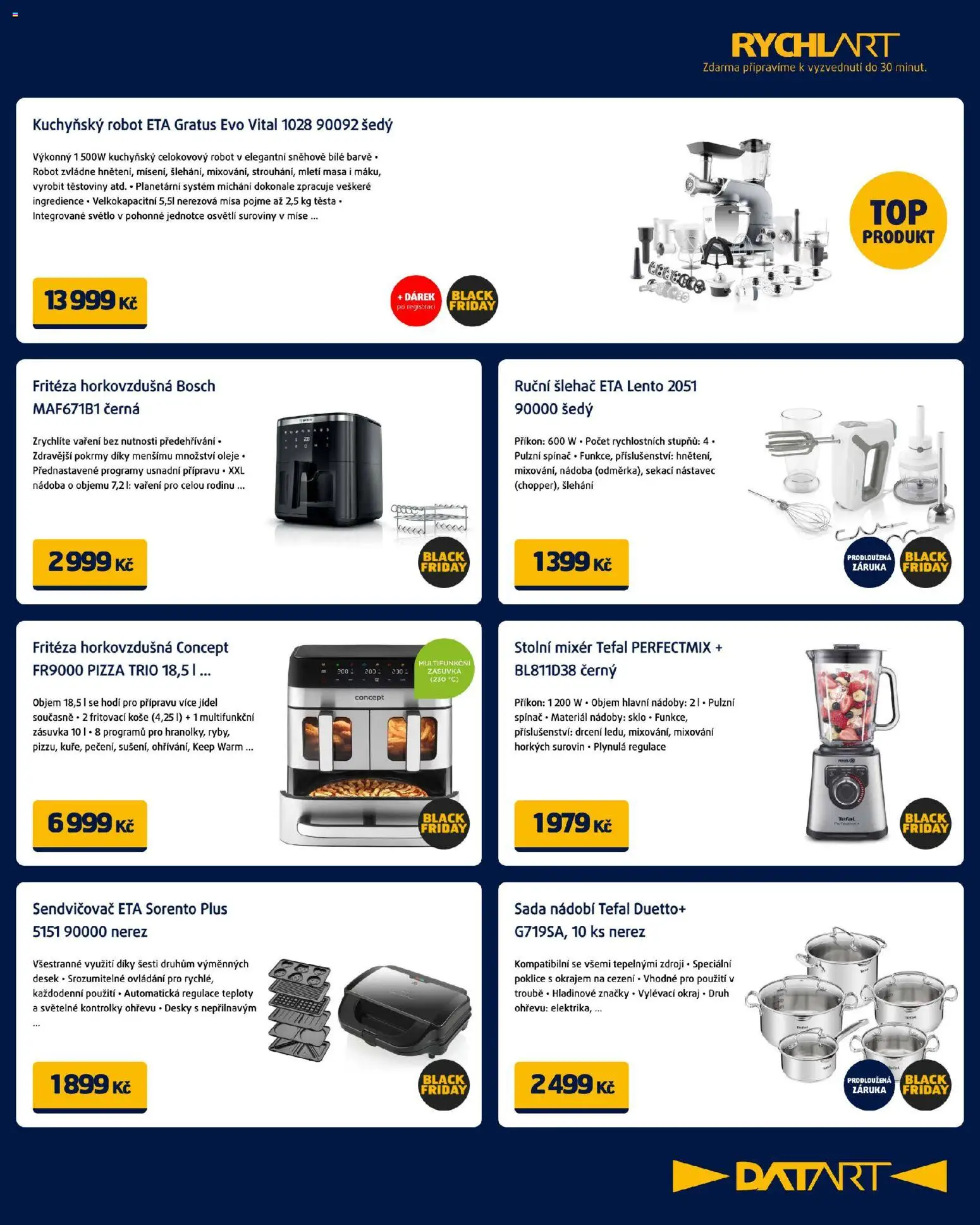 Datart Black Friday od 10.11.2025 | Strana: 13 | Produkty: Oleje, Těstoviny, Šlehač, Desky