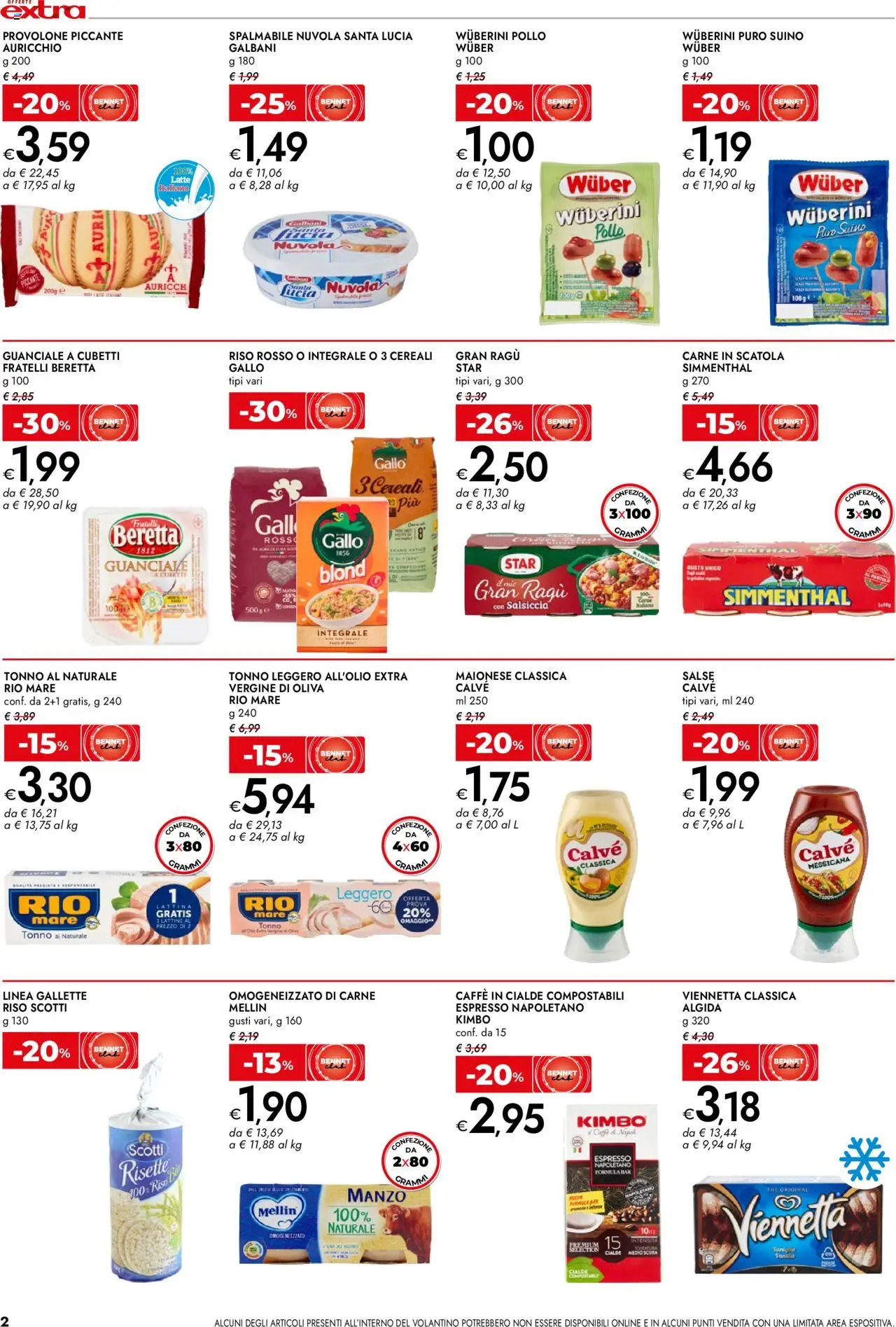 Volantino bennet del 04.08.2025 | Pagina: 2 | Prodotti: Riso, Cereali, Maionese, Suino