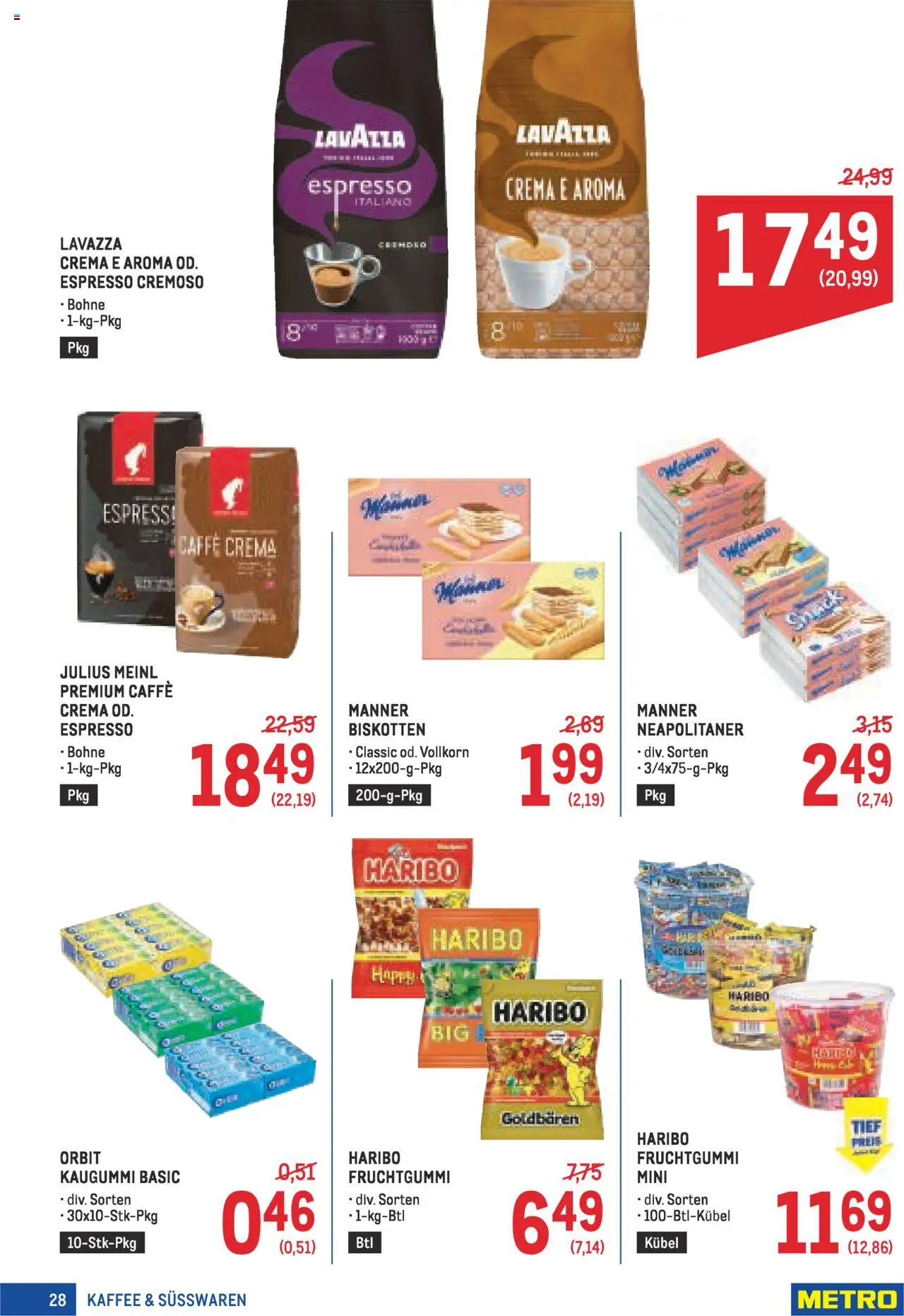 Metro Angebote Profi gültig ab 21.08.2025 | Seite: 28 | Produkte: Kaffee