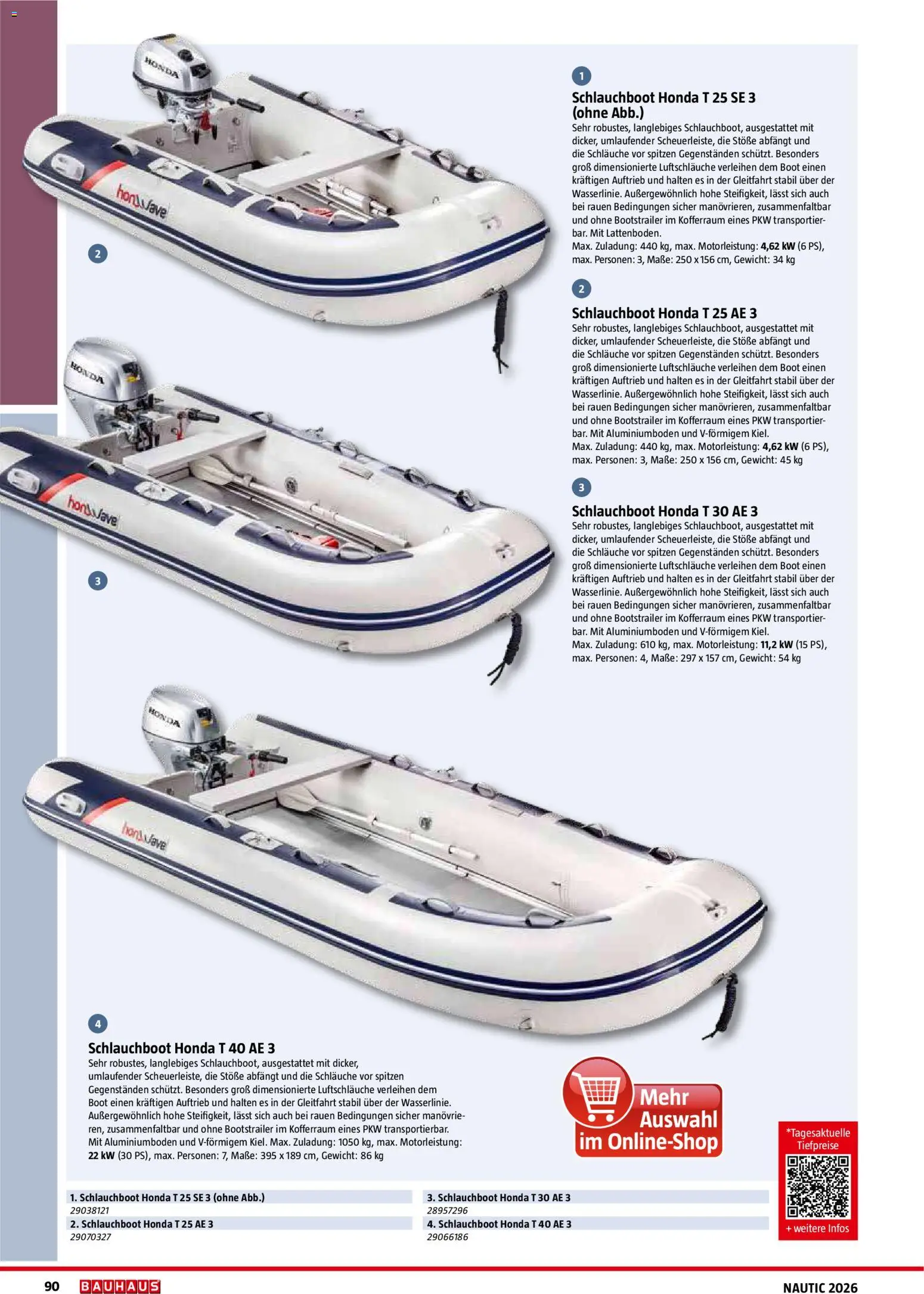 Bauhaus Nautic gültig ab 01.01.2026 | Seite: 90 | Produkte: Gewicht