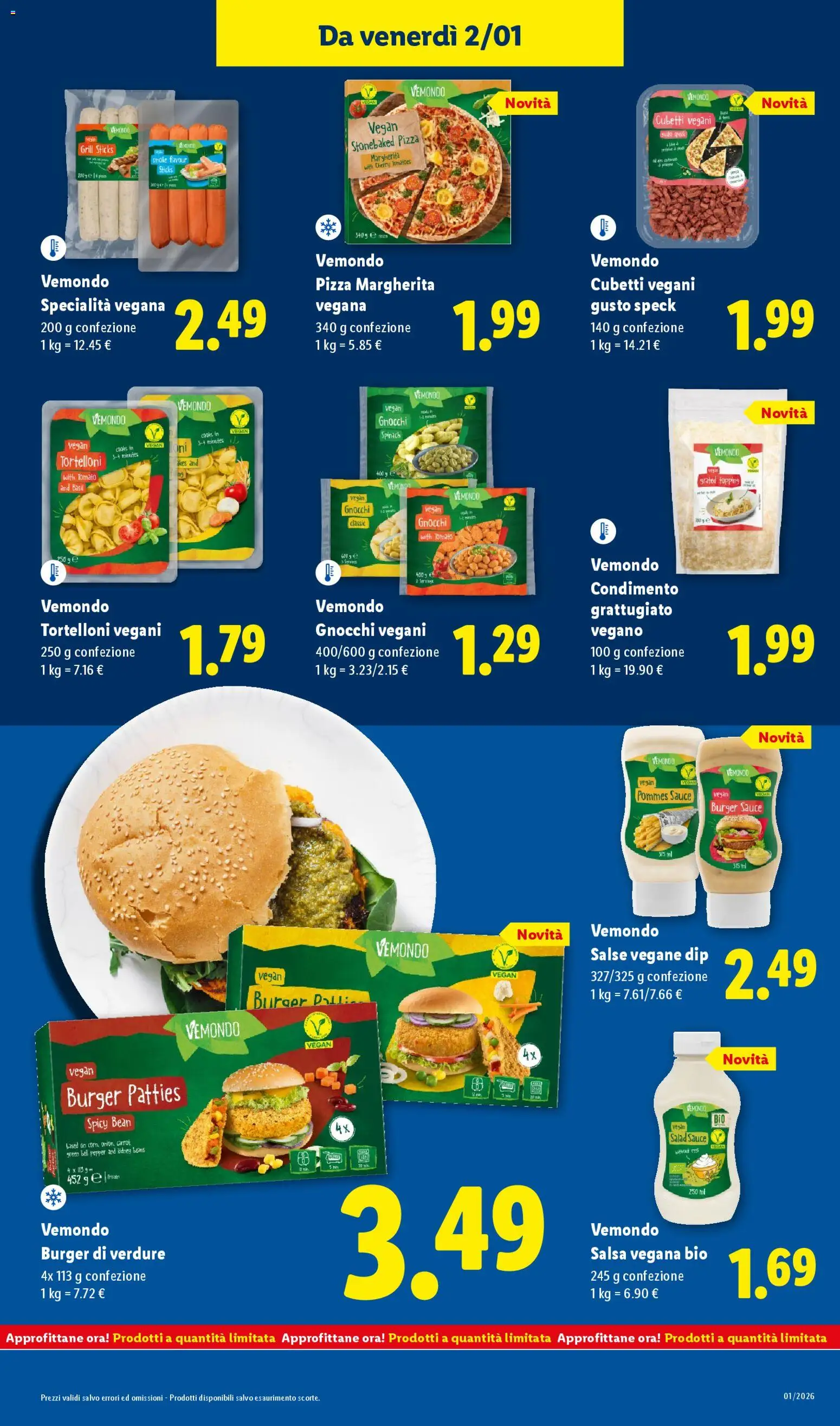 Volantino Lidl del 29.12.2025 | Pagina: 21 | Prodotti: Verdure, Salsa, Tortelloni, Topping