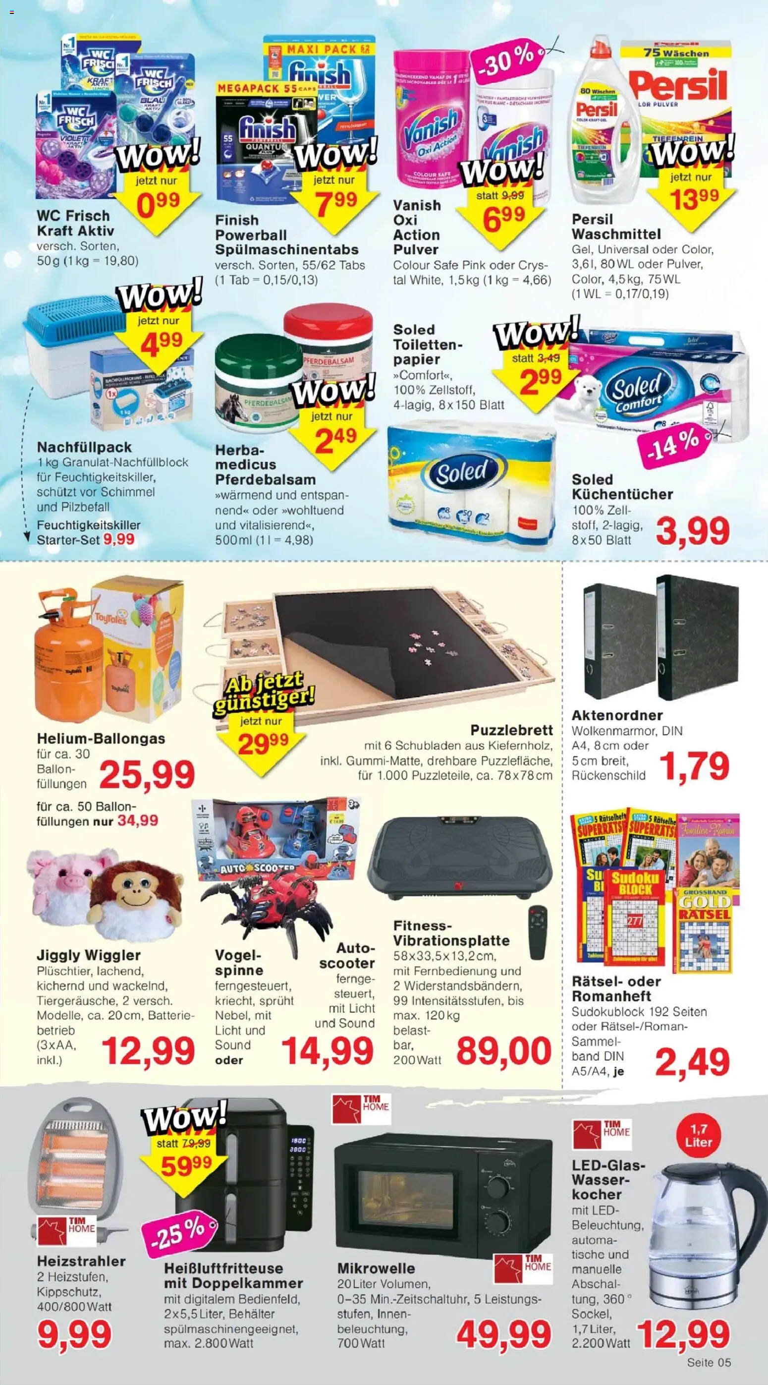 Jawoll Prospekt – gültig ab 19.01.2026 | Seite: 5 | Produkte: Waschmittel, Spülmaschinentabs, Wc frisch, Persil