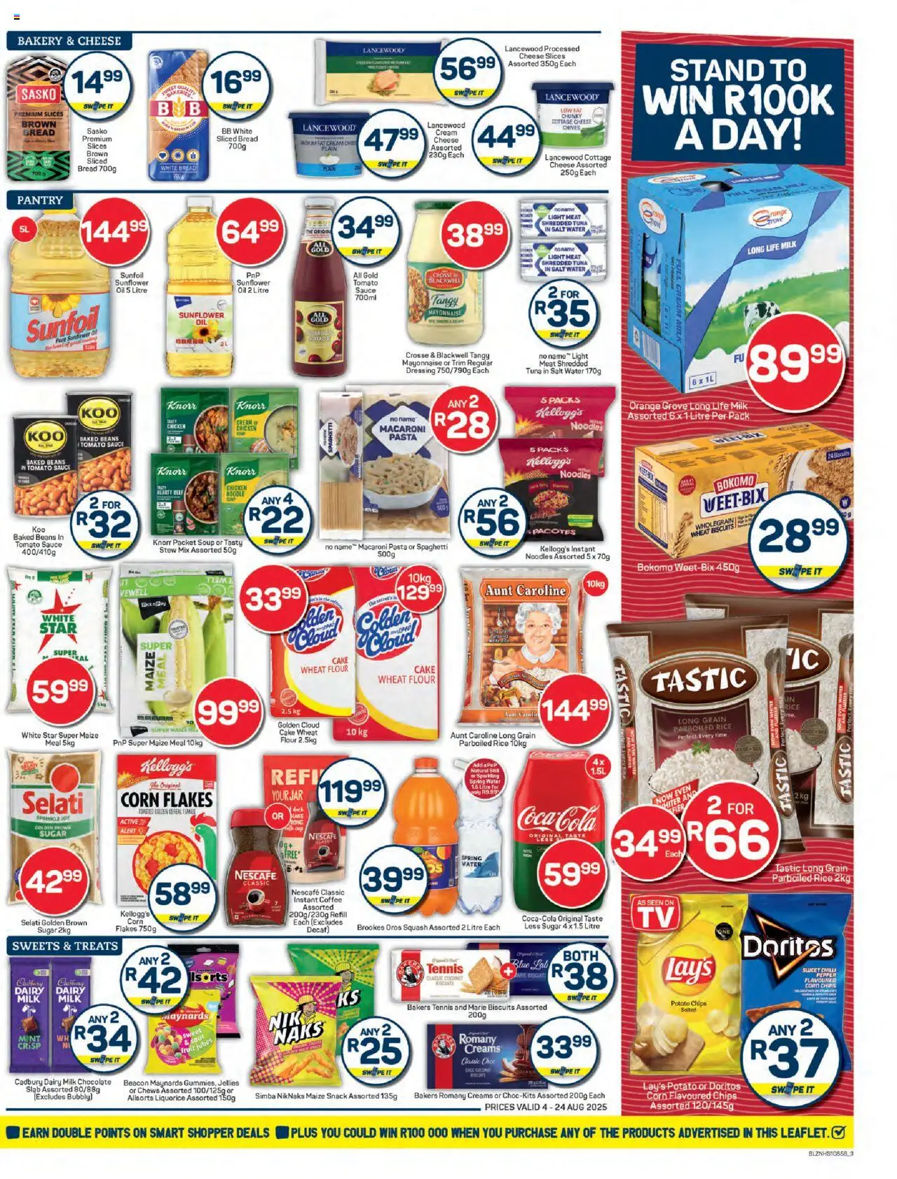Pick n Pay KwaZulu-Natal - Specials │ valid from 04.08.2025 | Page: 3 | Products: Cake, Maize meal, Milk, Dressing