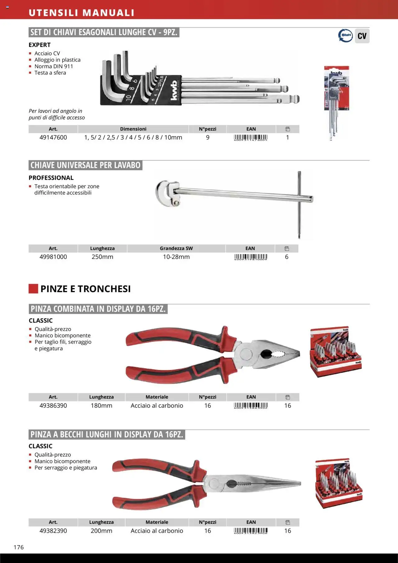 Volantino Einhell del 10.10.2025 | Pagina: 178 | Prodotti: Pinze