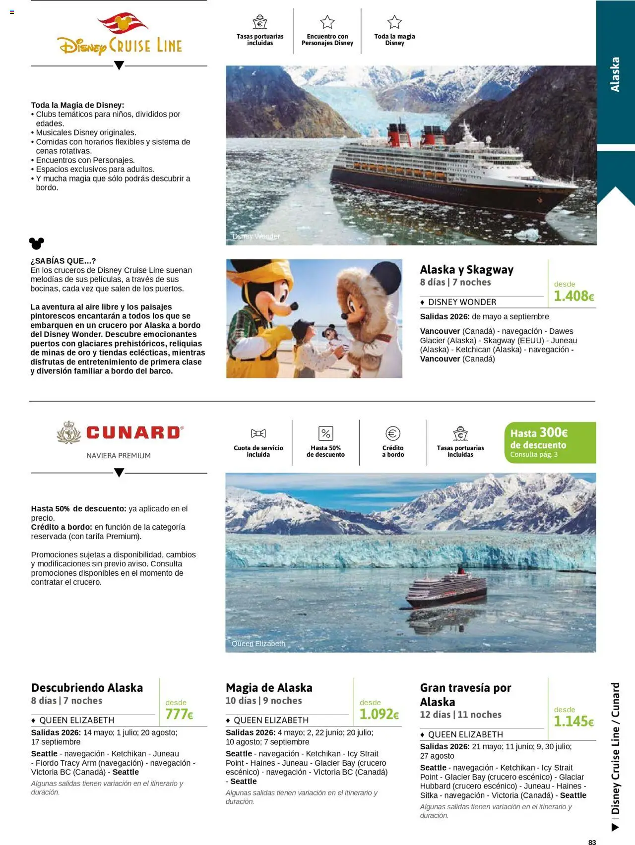 Viajes El Corte Inglés - Crucero Fantástico │ válido desde el 16.09.2025 | Página: 83 | Productos: Navegación