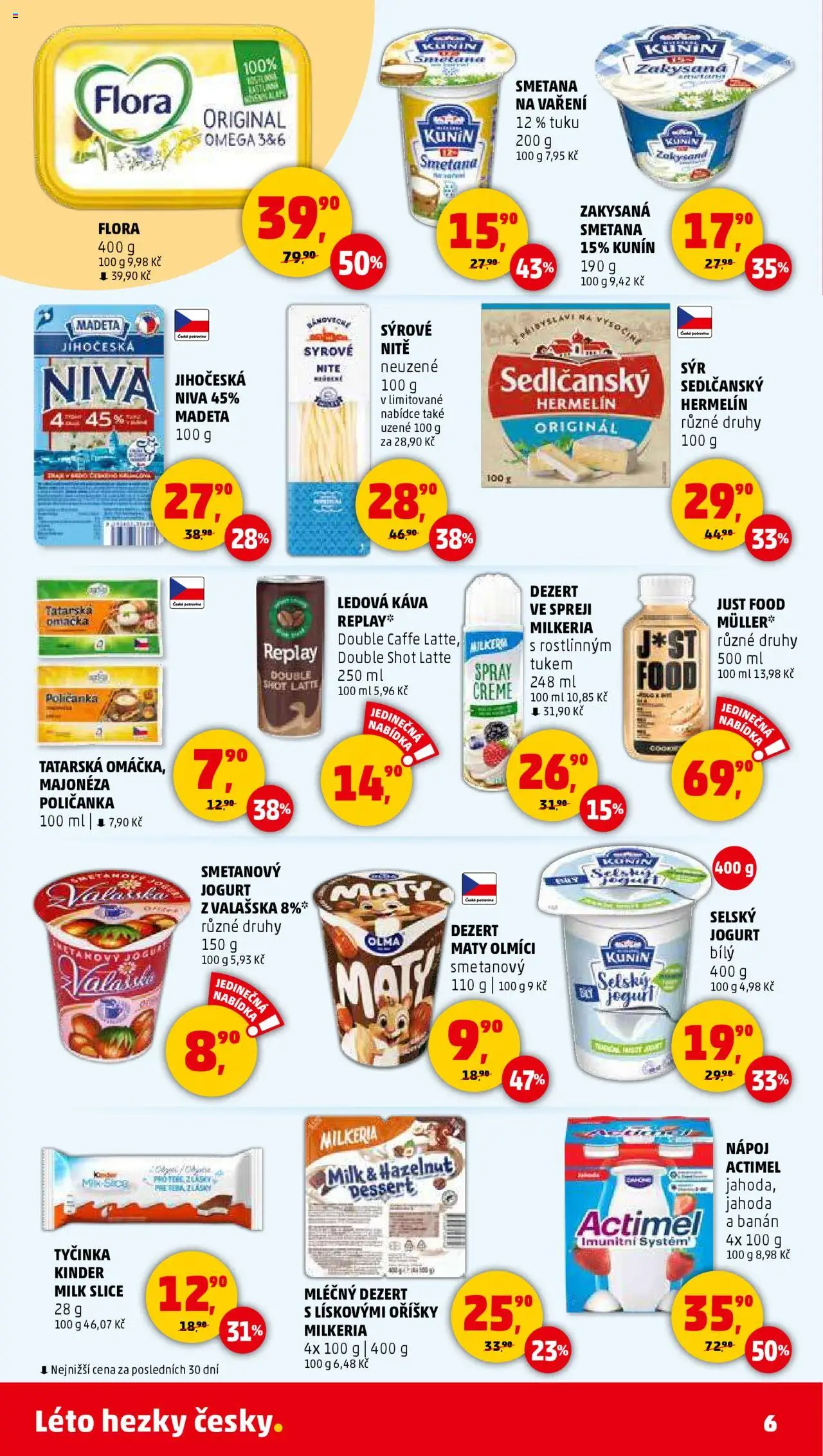 Penny Market leták - Čtvrtečník od 03.07.2025 | Strana: 6 | Produkty: Ledová káva, Smetana, Majonéza, Smetana na vaření
