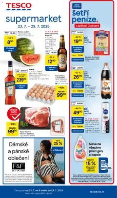 Náhled letáku Tesco leták - Supermarket od 23.07.2025