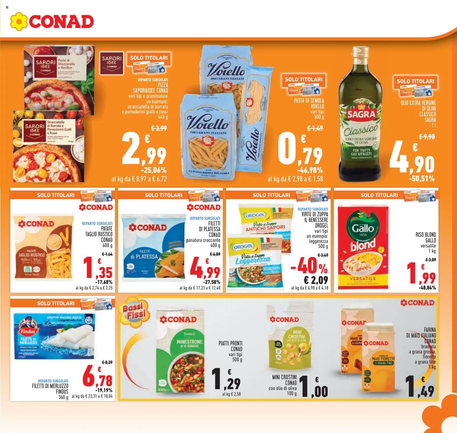 Volantino Conad del 07.01.2026 | Pagina: 13 | Prodotti: Pomodorini, Olive, Farina, Olio di Oliva