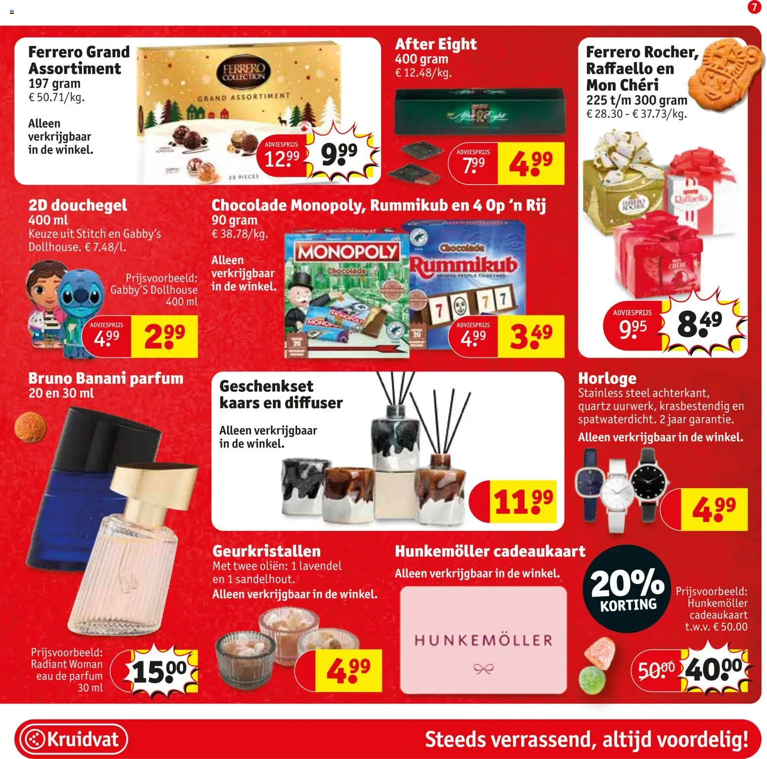 {H1} | Pagina: 9 | Producten: Horloge, Gel, Parfum, Chocolade