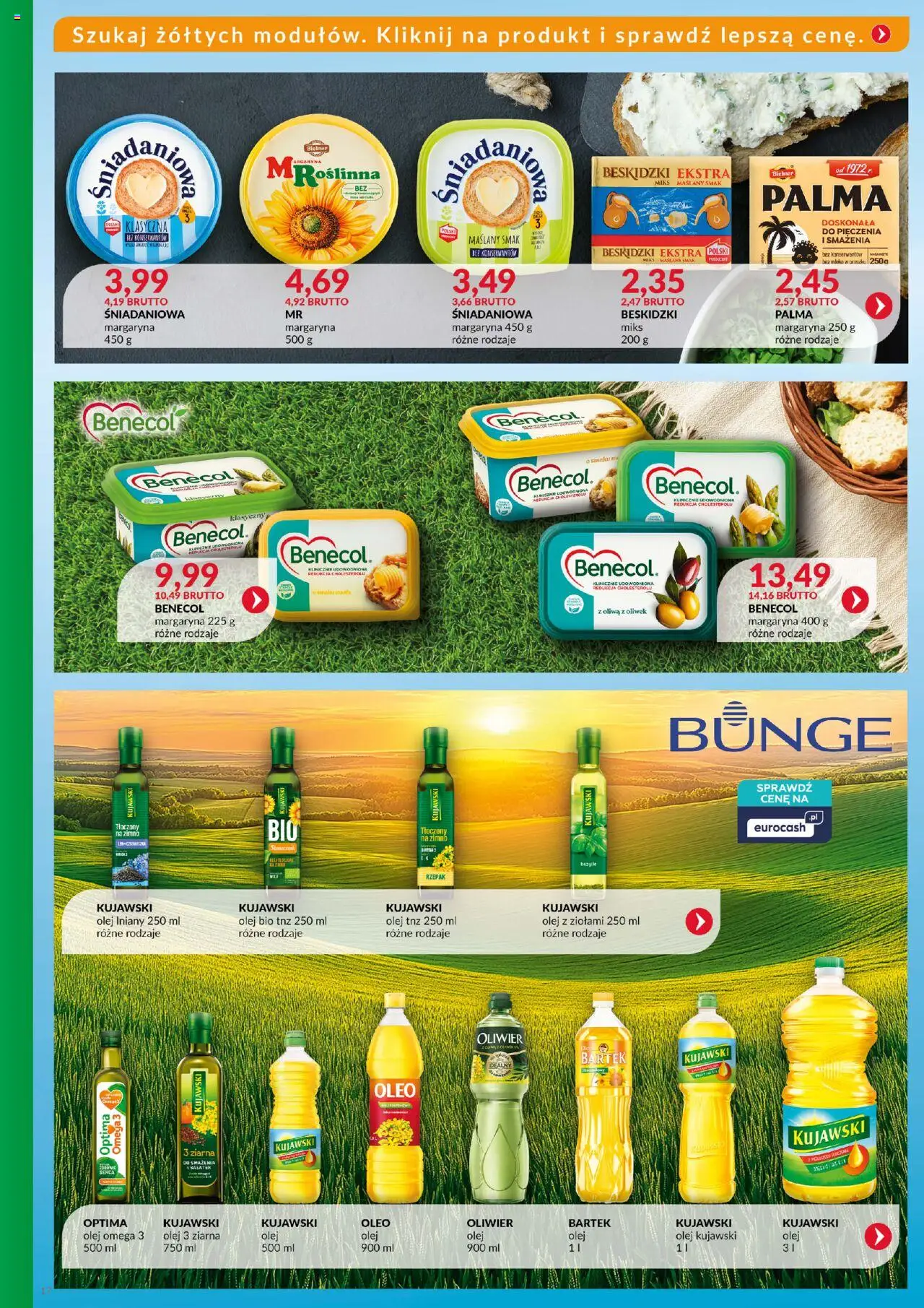 Eurocash Gazetka - Katalog Artykułów Spożywczych od 27.07.2025 | Strona: 17 | Produkty: Oliwa z oliwek, Margaryna, Olej kujawski, Olej