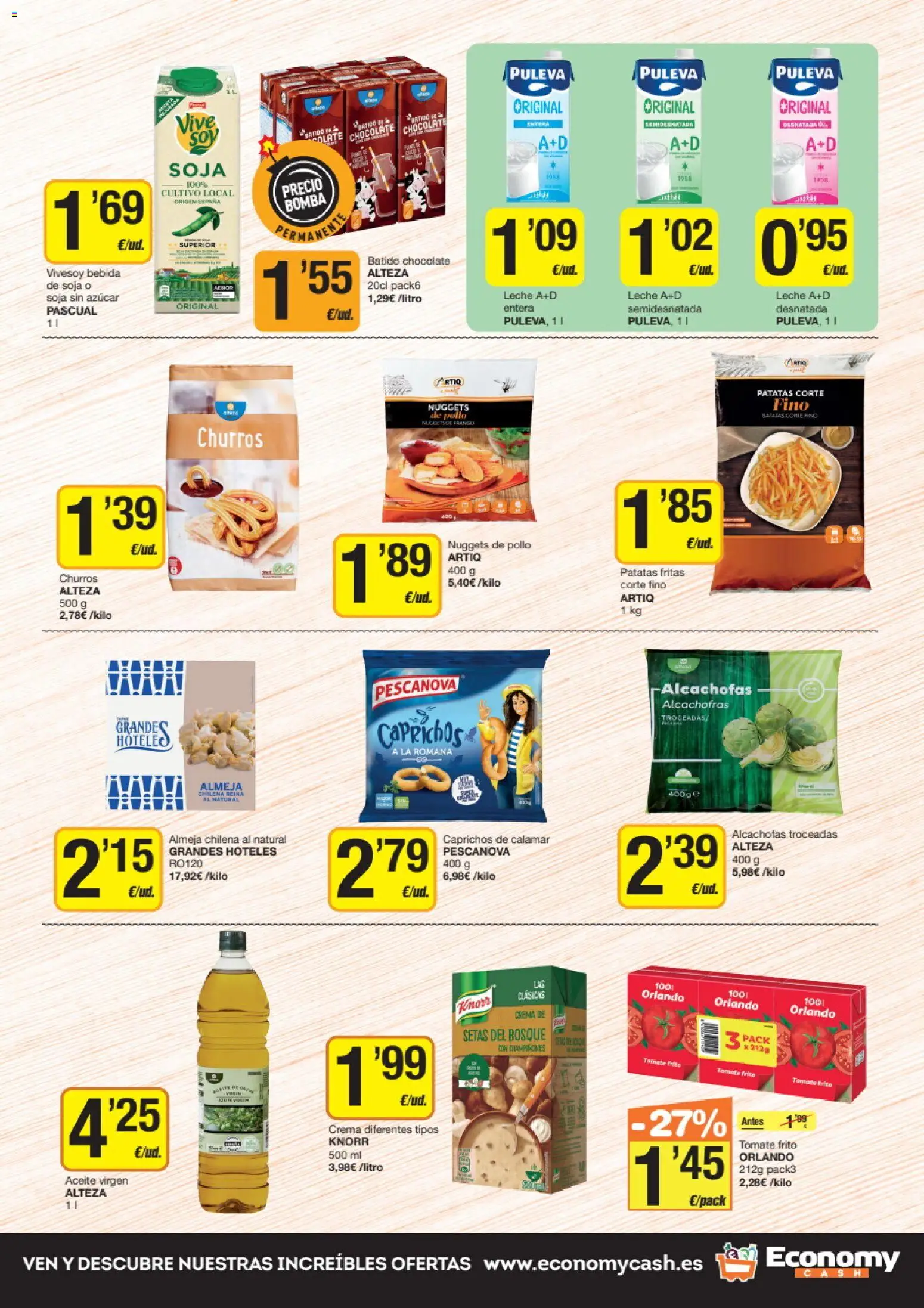 Economy Cash folleto │ válido desde el 19.02.2026 | Página: 5 | Productos: Leche, Aceite, Chocolate, Crema
