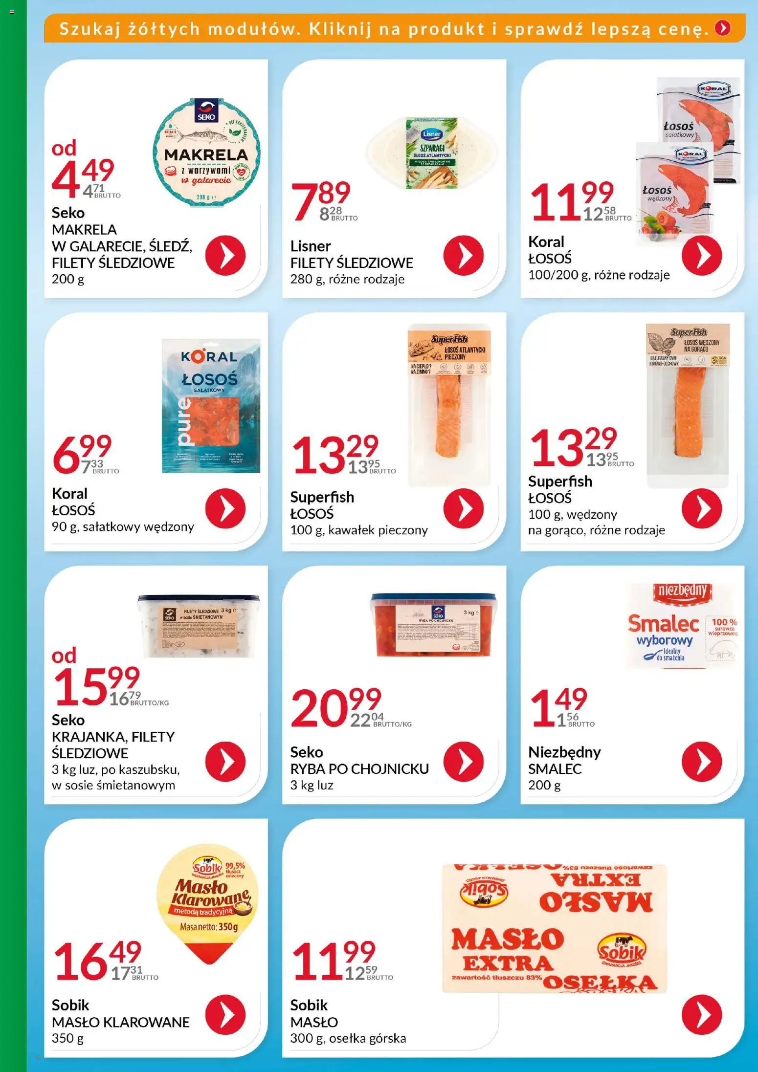 Eurocash Gazetka - Katalog Artykułów Spożywczych od 16.11.2025 | Strona: 8 | Produkty: Osełka, Makrela, Masło, Ryba