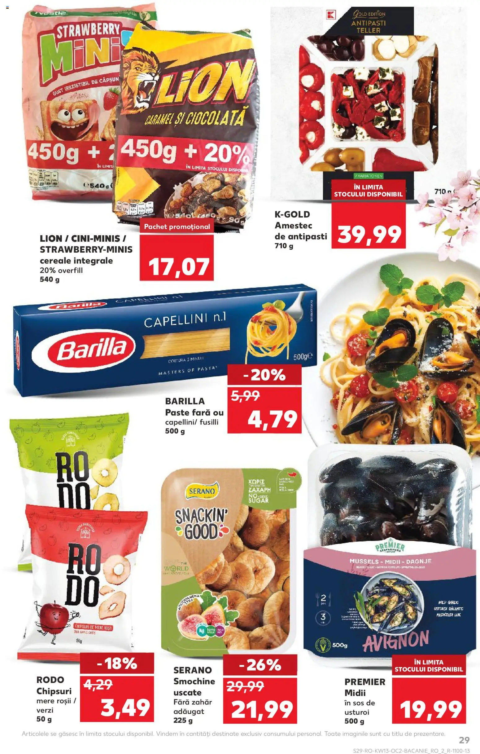 Noul catalog Kaufland – valabil de la 25.03.2026 | Pagină: 29 | Produse: Roșii, Cereale, Paste, Usturoi