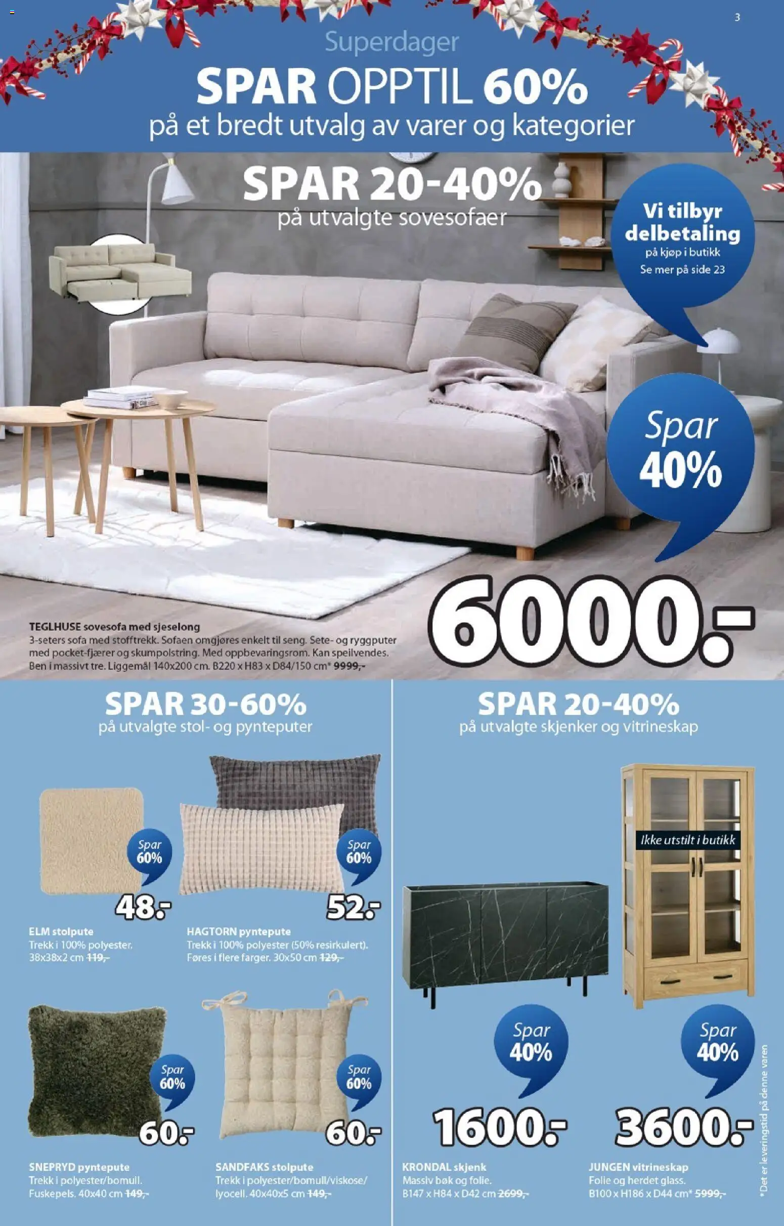 {H1} | Side: 3 | Produkter: Gown, Sovesofa, Sofa, Stol