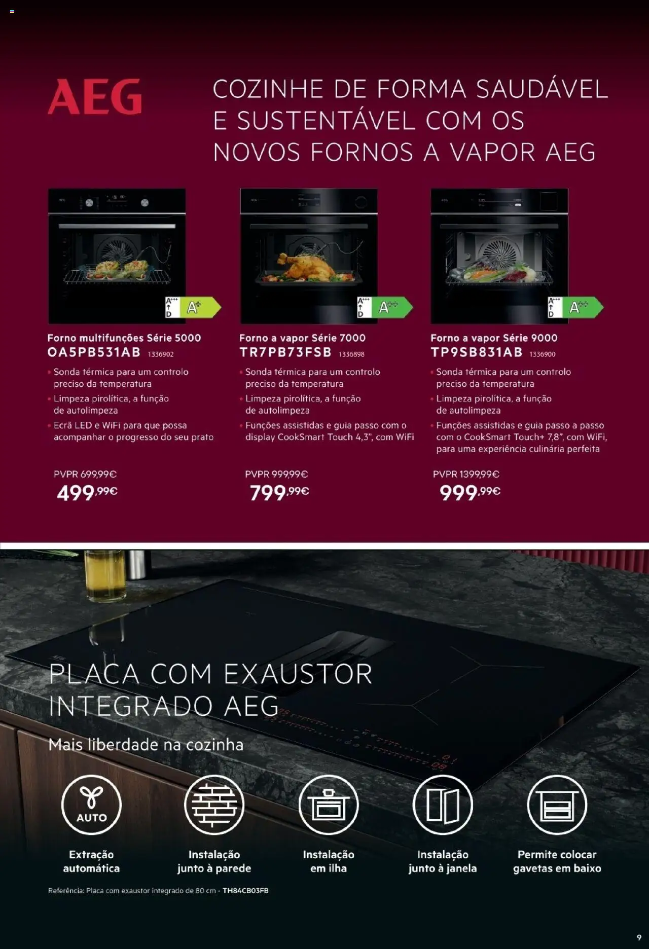 Radio Popular - Especial Eletrodomésticos Encastre │ válido de 07.10.2025 | Página: 9 | Produtos: Forno, Exaustor, Janela
