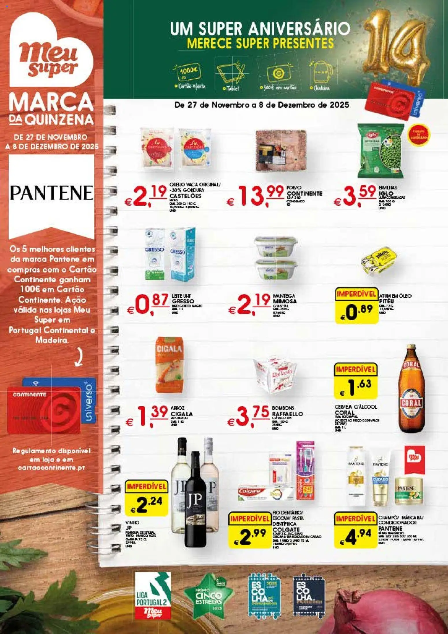 Meu Super folheto │ válido de 27.11.2025 | Página: 1 | Produtos: Queijo, Vinho, Cerveja, Arroz
