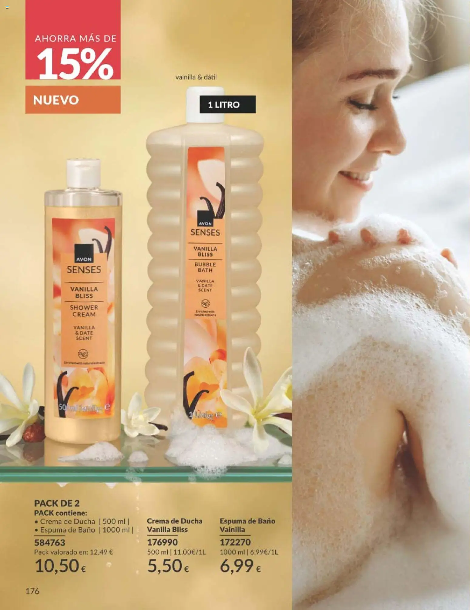 Catálogo AVON campaña 2 │ válido desde el 01.02.2026 | Página: 186 | Productos: Espuma de baño, Crema, Baño, Ducha