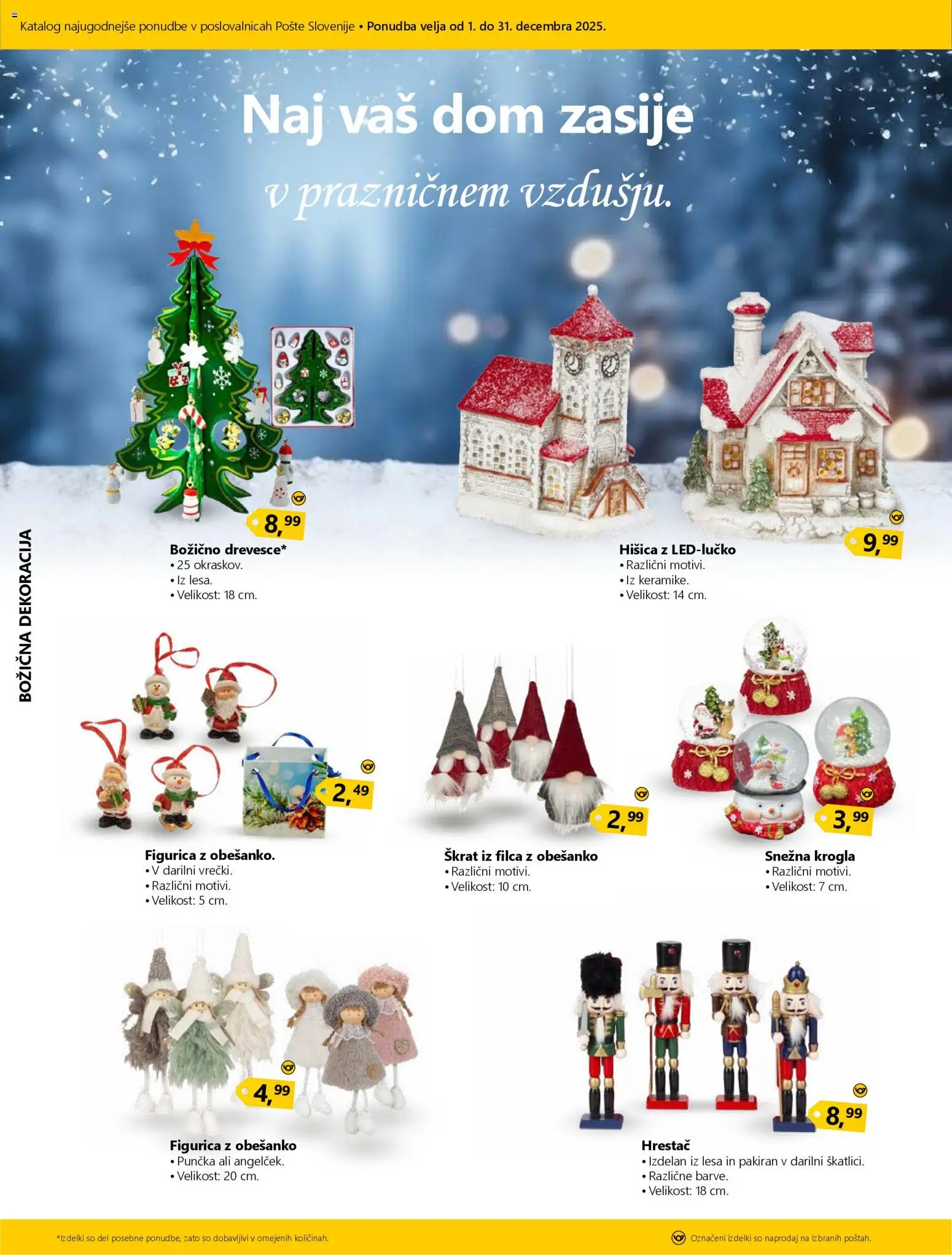 Novi Pošta Slovenije katalog ponudbe – veljaven od 01.12.2025 | Stran: 2