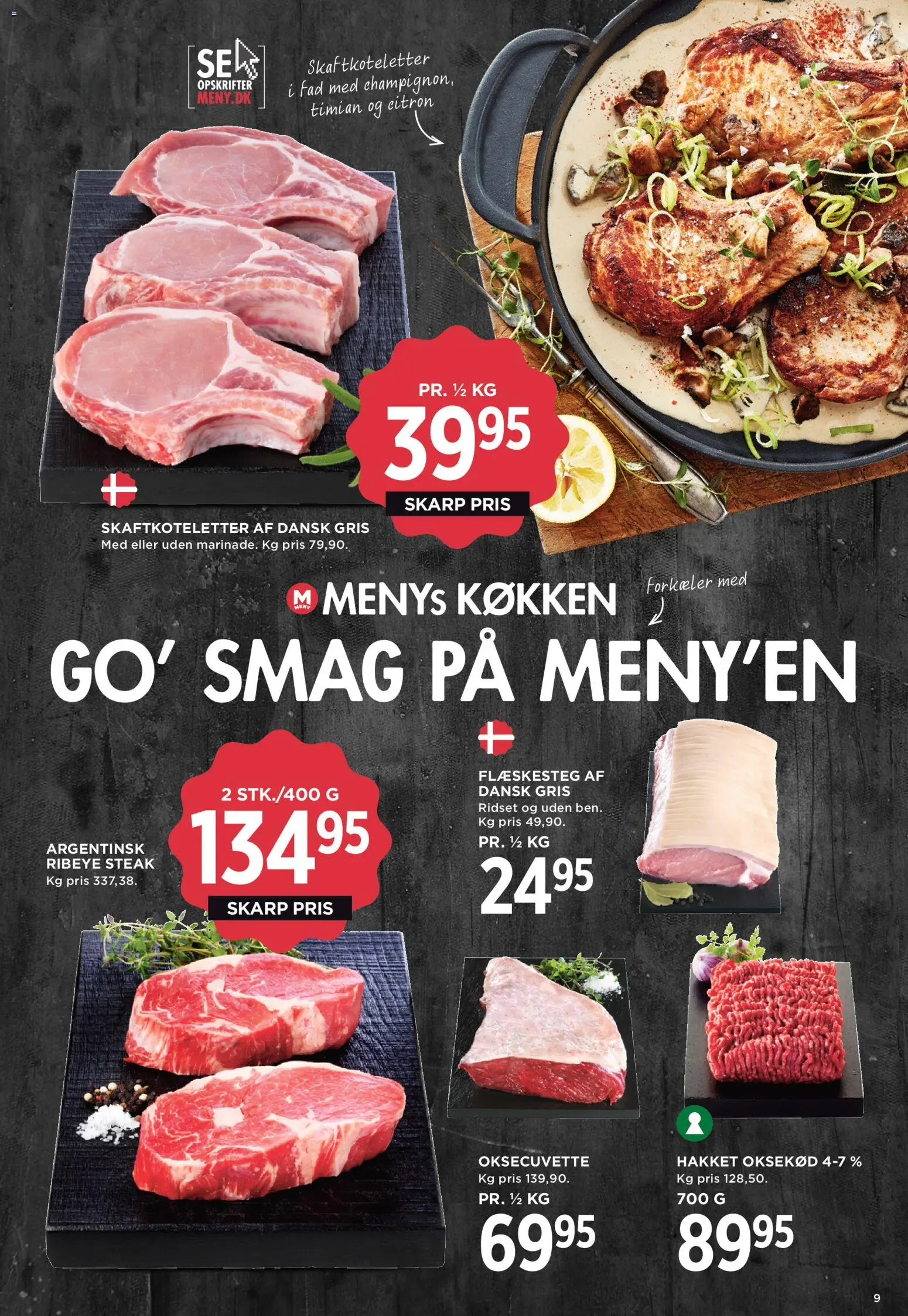 Meny tilbudsavis – gyldig fra 06.03.2026 | Side: 16 | Produkter: Oksekød, Flæskesteg, Timian