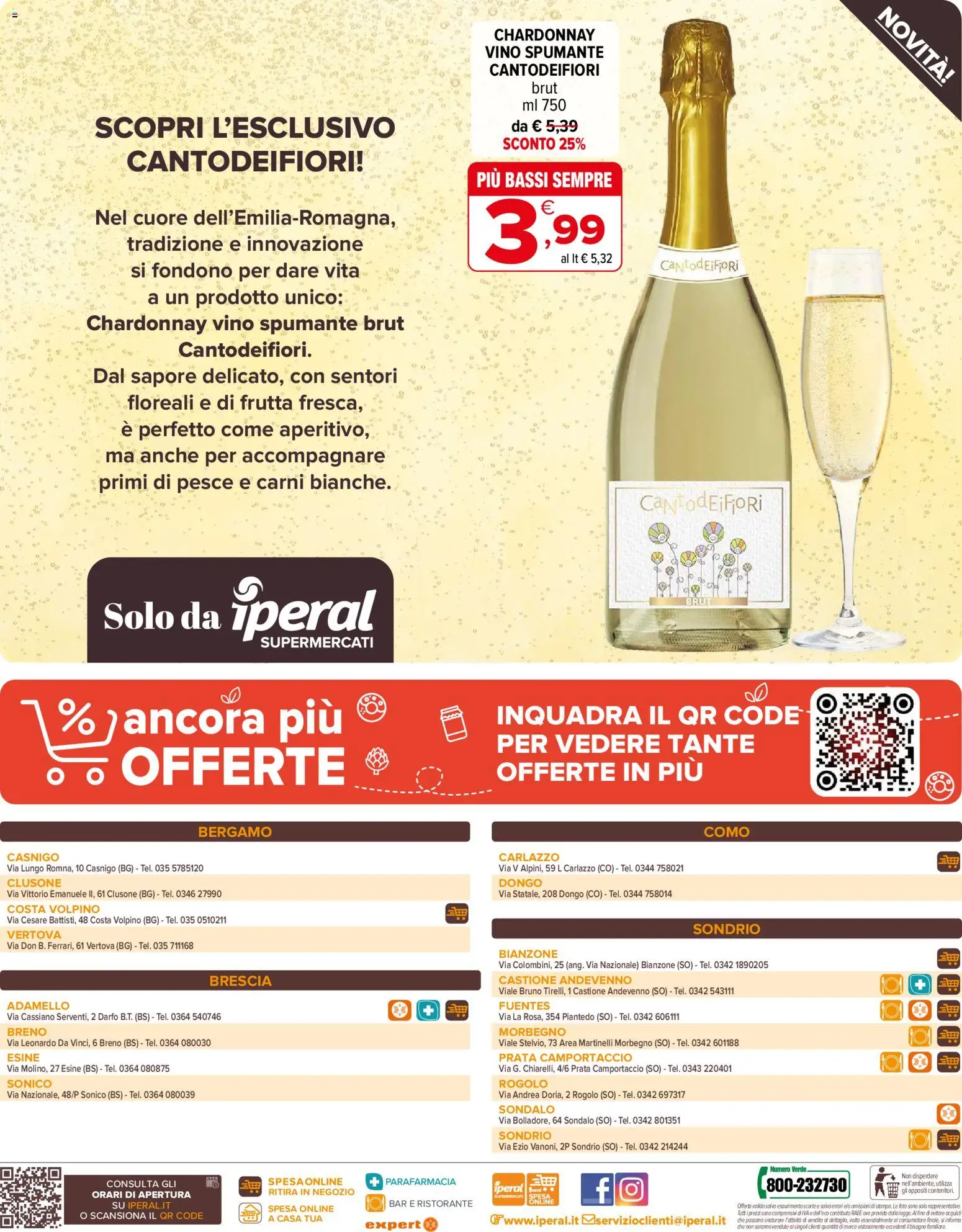 Volantino Iperal del 05.03.2026 | Pagina: 20 | Prodotti: Pesce, Frutta, Vino, Spumante