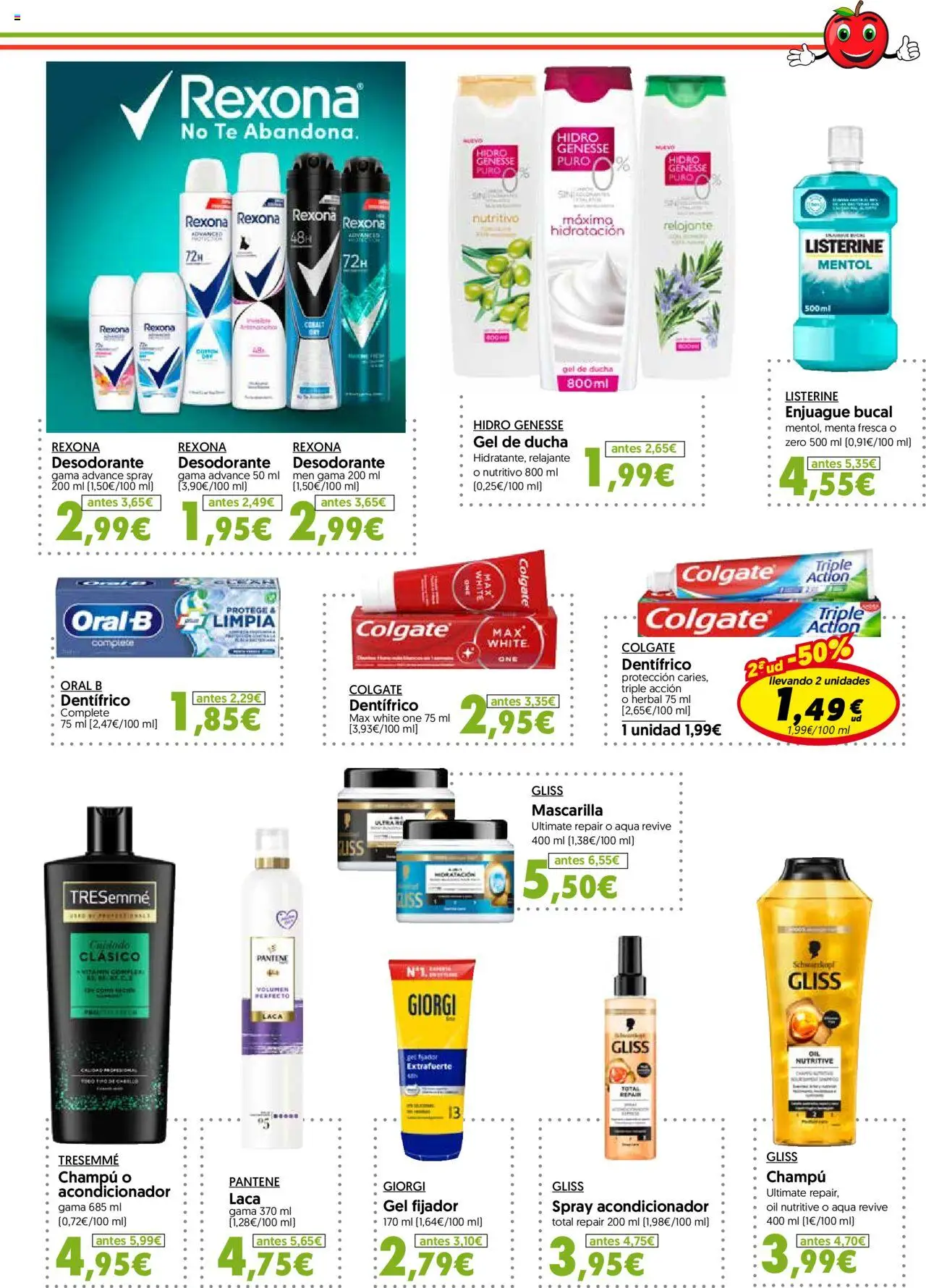 Hiper Usera folleto │ válido desde el 01.10.2025 | Página: 15 | Productos: Gel de ducha, Desodorante, Enjuague bucal, Ducha