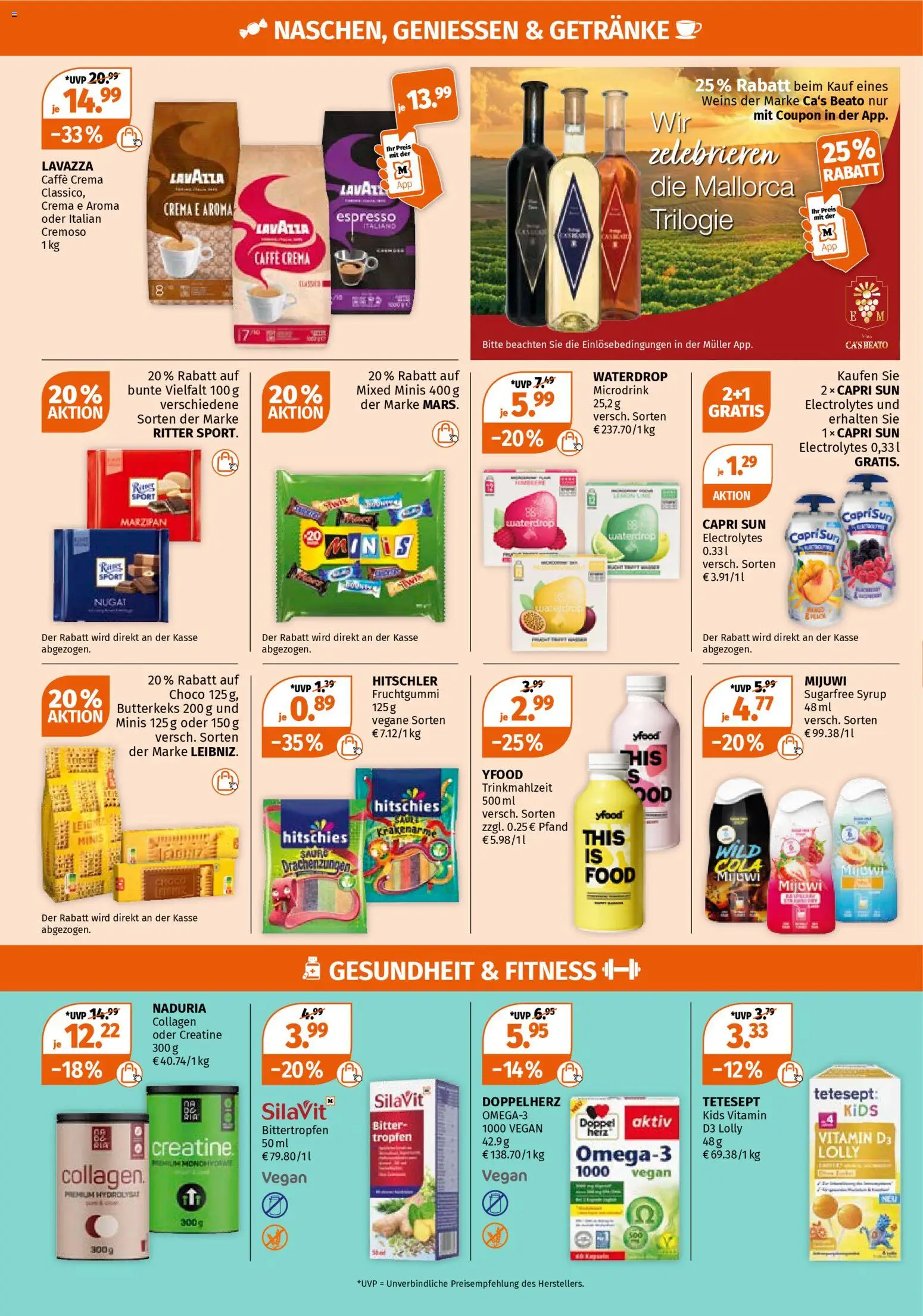 Müller Prospekt 	 – gültig ab 02.03.2026 | Seite: 10 | Produkte: Capri sun, Cola, Mars, YFood