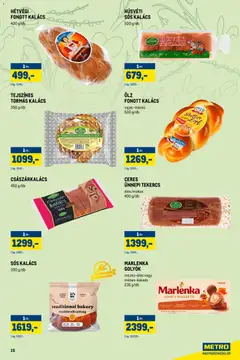Metro - Húsvét Nagyban - amely érvényes a következő dátumtól: 01.03.2026 | Oldal: 15 | Termékek: Sós kalács, Kalács, Nuggets, Gluténmentes