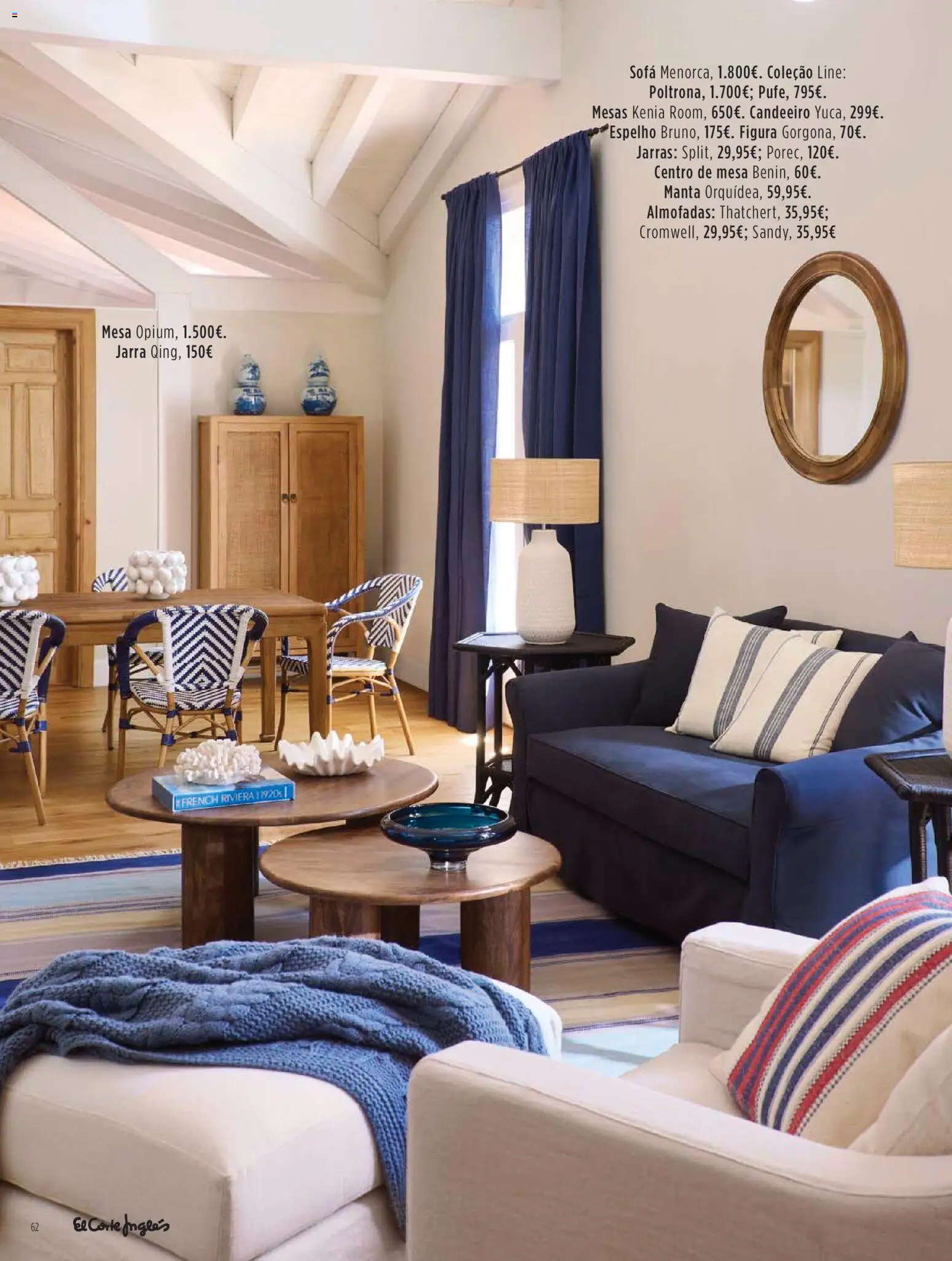 El Corte Ingles Decora │ válido de 23.10.2025 | Página: 62 | Produtos: Jarra, Sofá, Mesa, Espelho