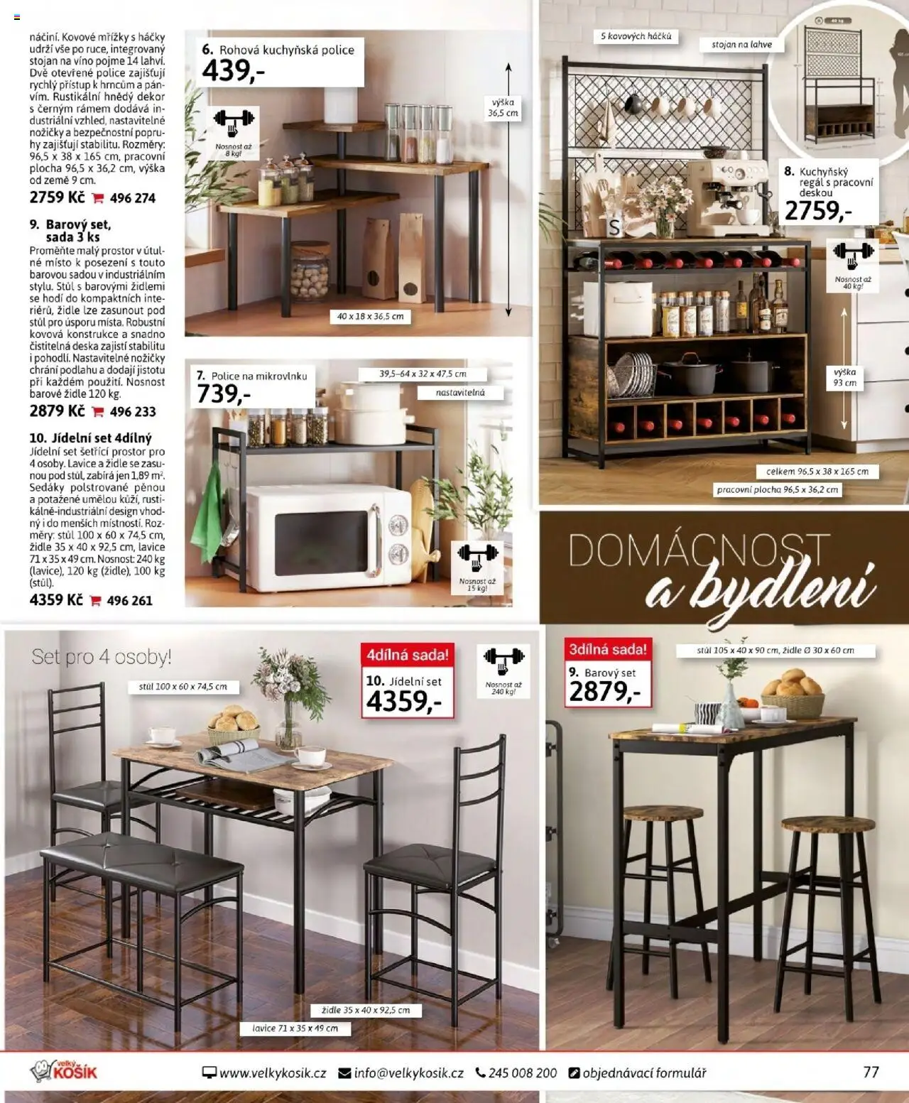 Velký Košík katalog říjen od 01.10.2025 | Strana: 77 | Produkty: Víno, Jídelní set, Košík, Lavice