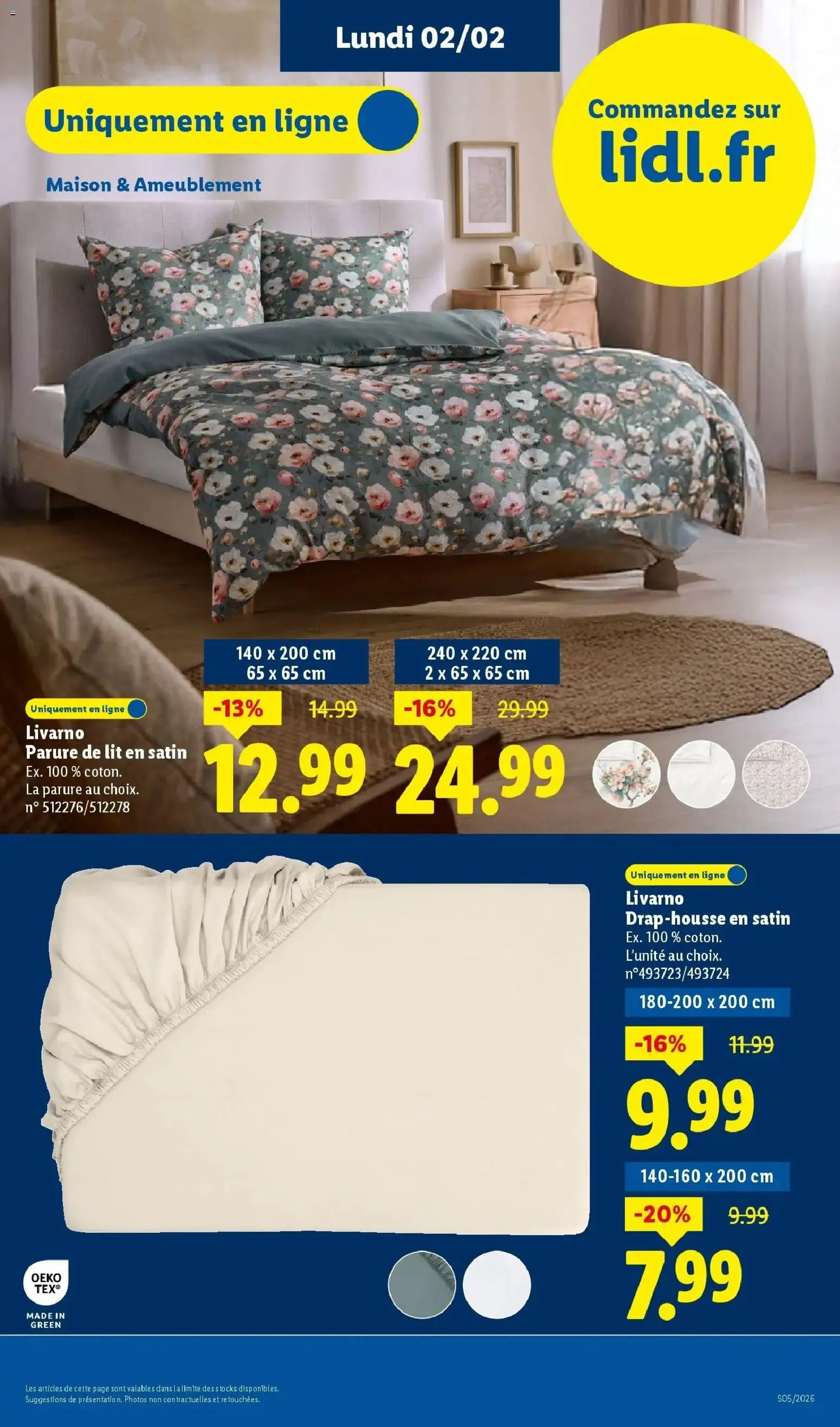 Catalogue LIDL du 28/01/2026 | Promo prospectus en ligne | Page: 69 | Produits: Parure de lit, Lit